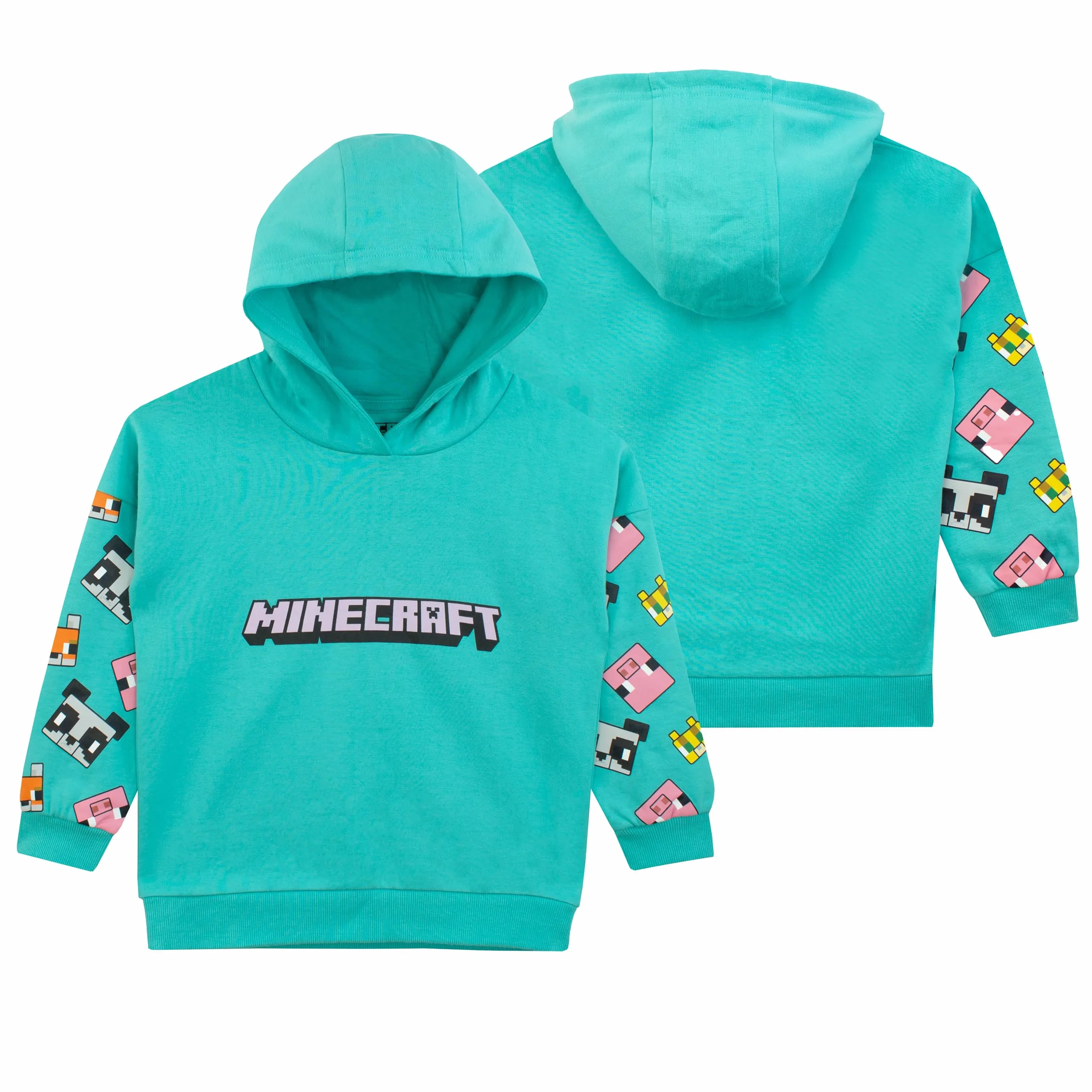 Sweat à Capuche Minecraft pour Filles Gamers 5-13 Ans