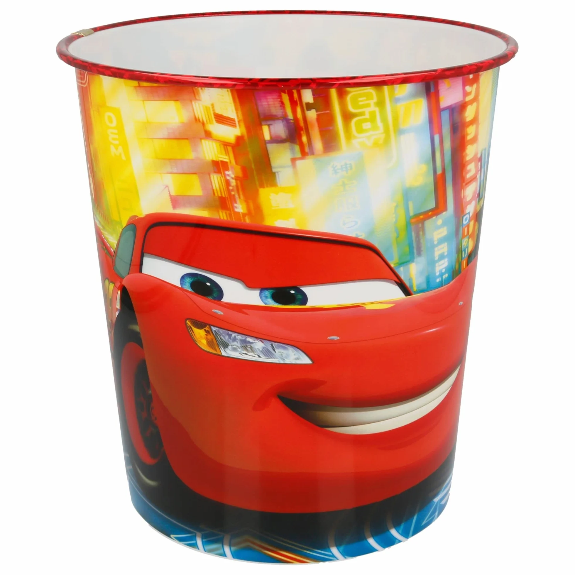 Joy Toy STOR Corbeille à Papier en Plastique Cars 9923ml - Poubelle Décorative pour Chambre d'enfant