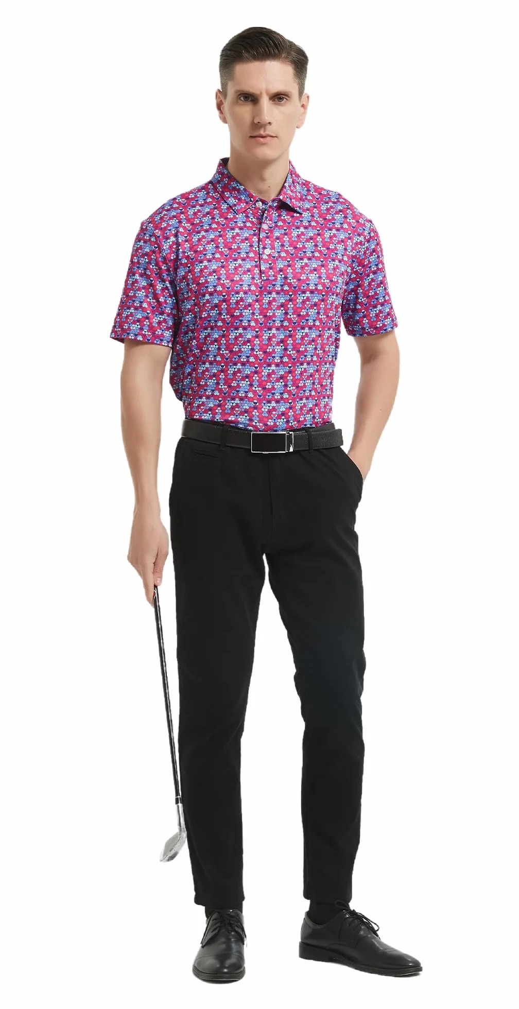 Polo de golf homme manches courtes évacuation humidité coupe sèche