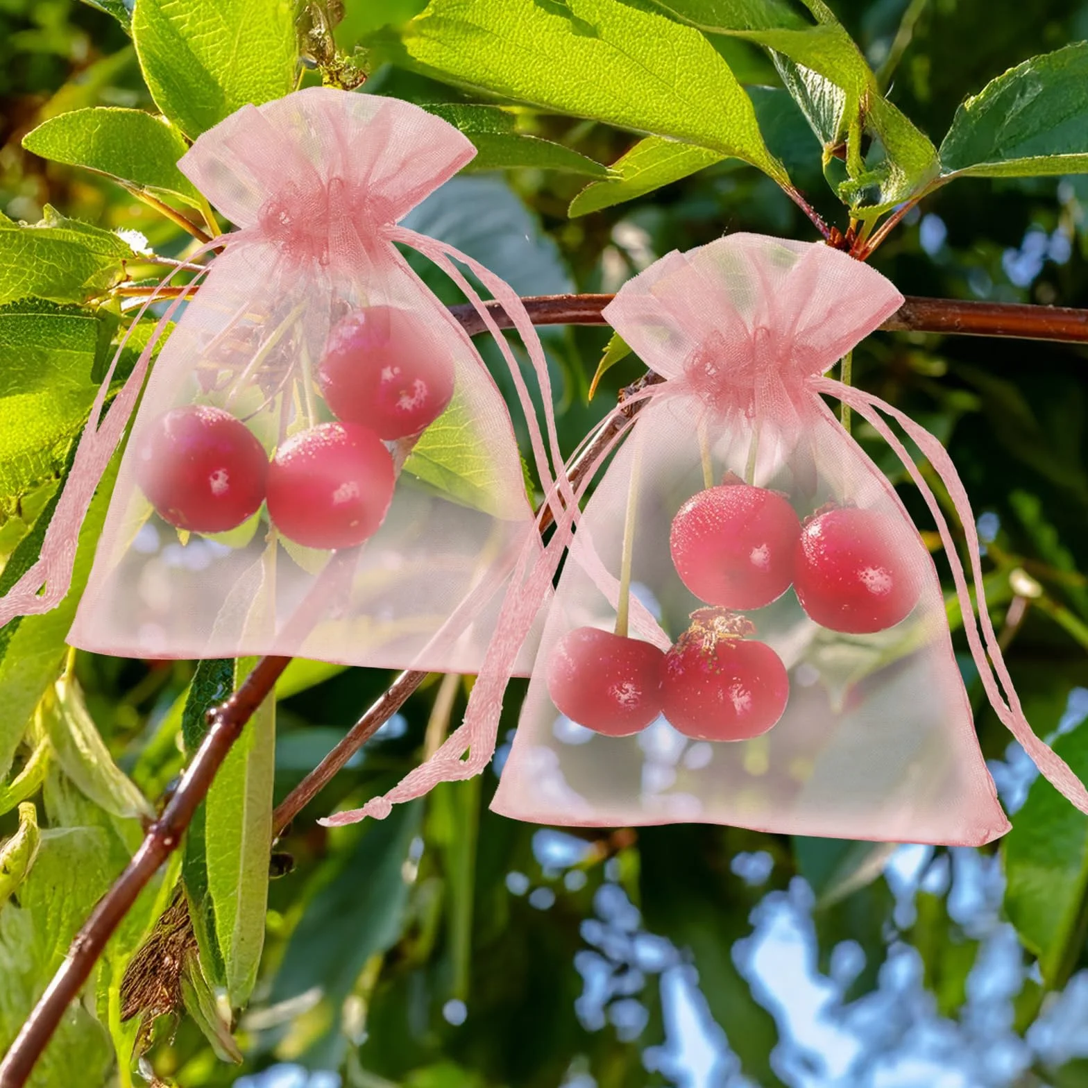 Lot de 50 sachets en organza rose bébé 7 x 9 cm avec cordon de serrage transparent pour bijoux cadeau mariage