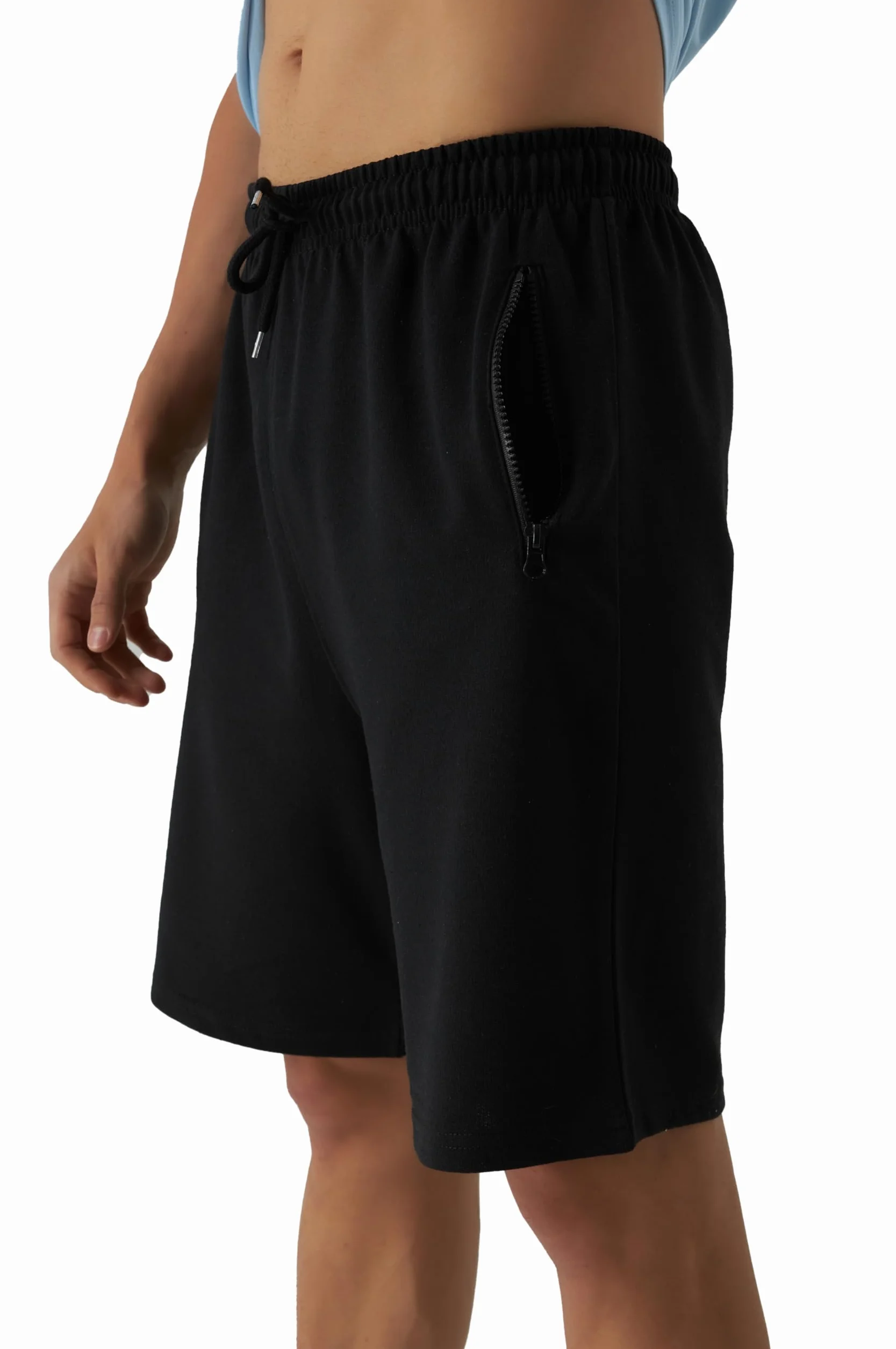 Smith & Solo Short de Sport Homme Coton - Short de Jogging Court