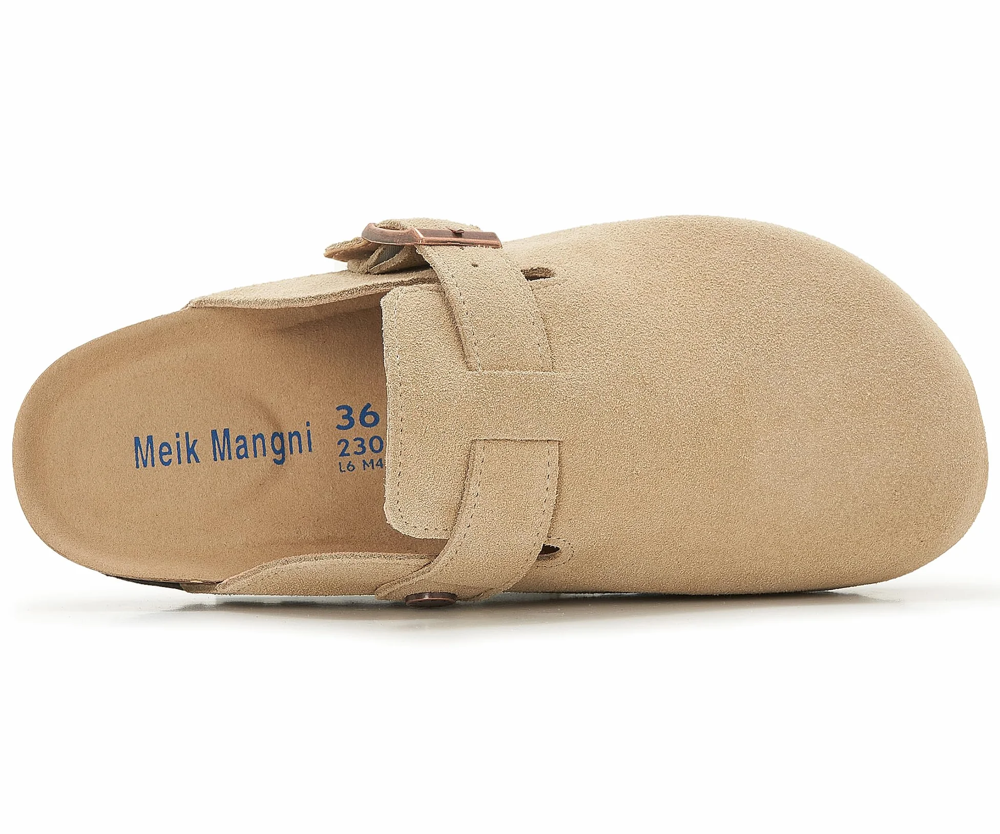 Mules et Sabots Homme Femme Chaussons Cuir Liège Pantoufles Antidérapants Semelle,36-44 EU