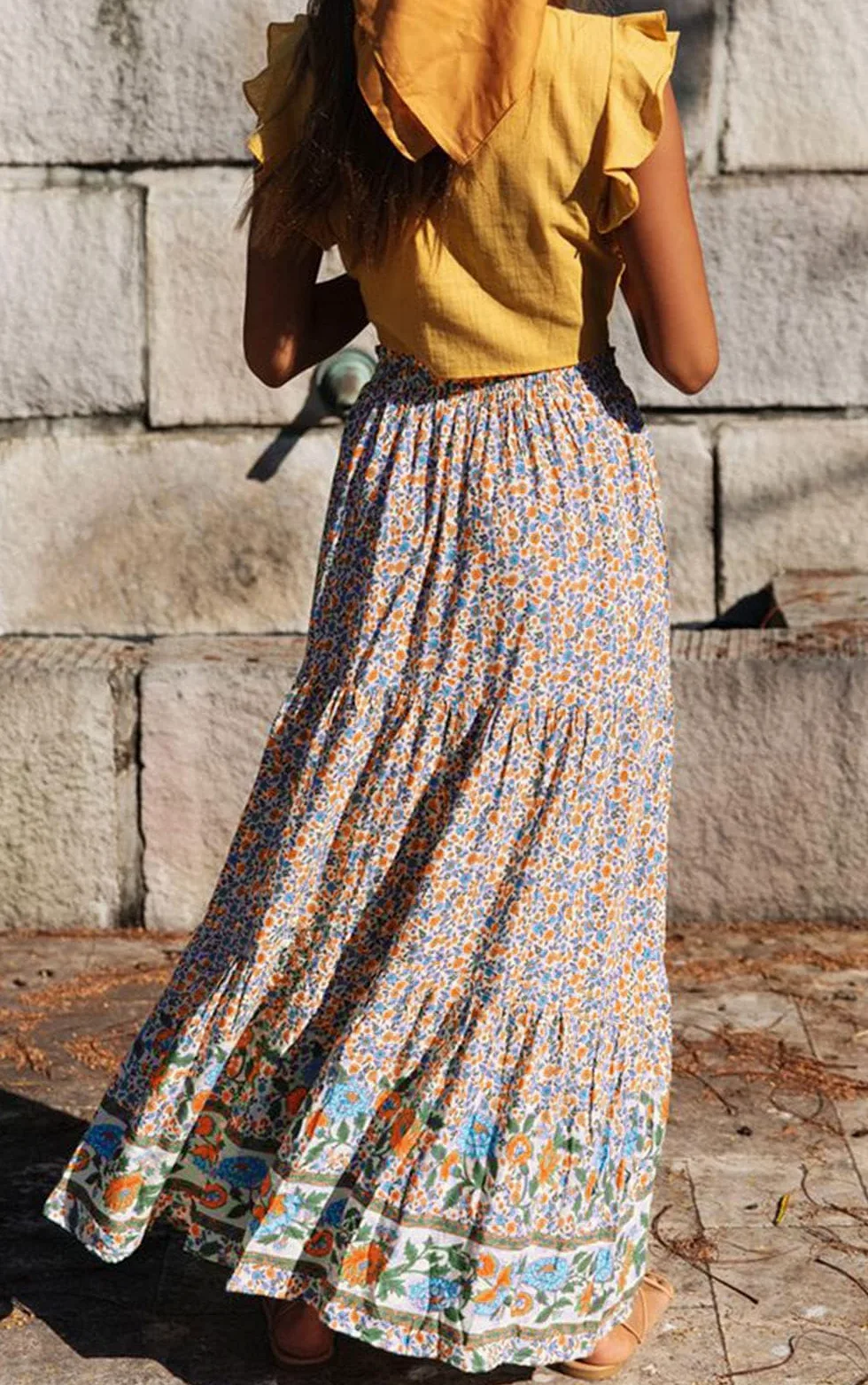 ZESICA A-Line évasée Femme