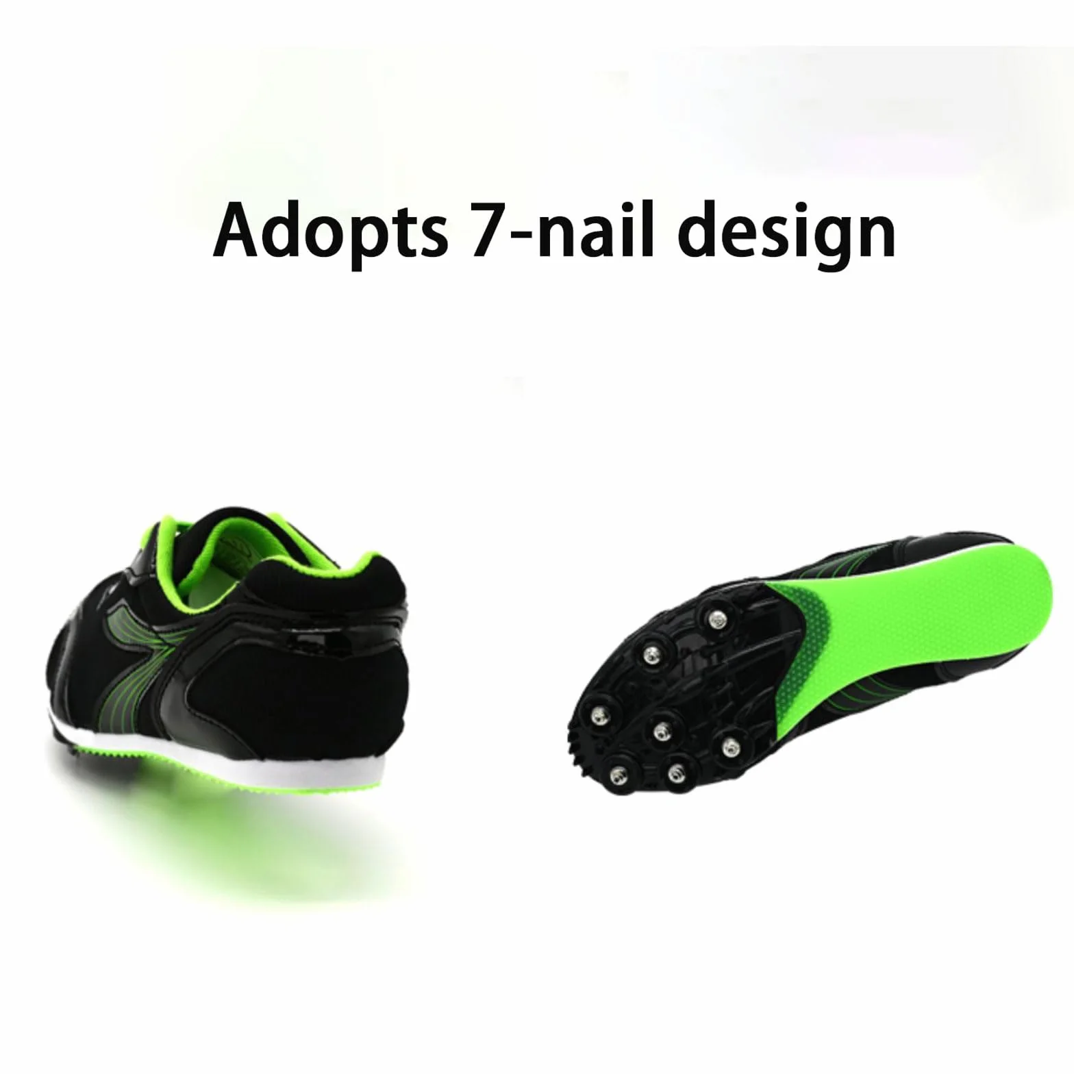 Chaussures de Course d'Athlétisme Sprint Pointes Hommes Baskets Basse Antidérapantes
