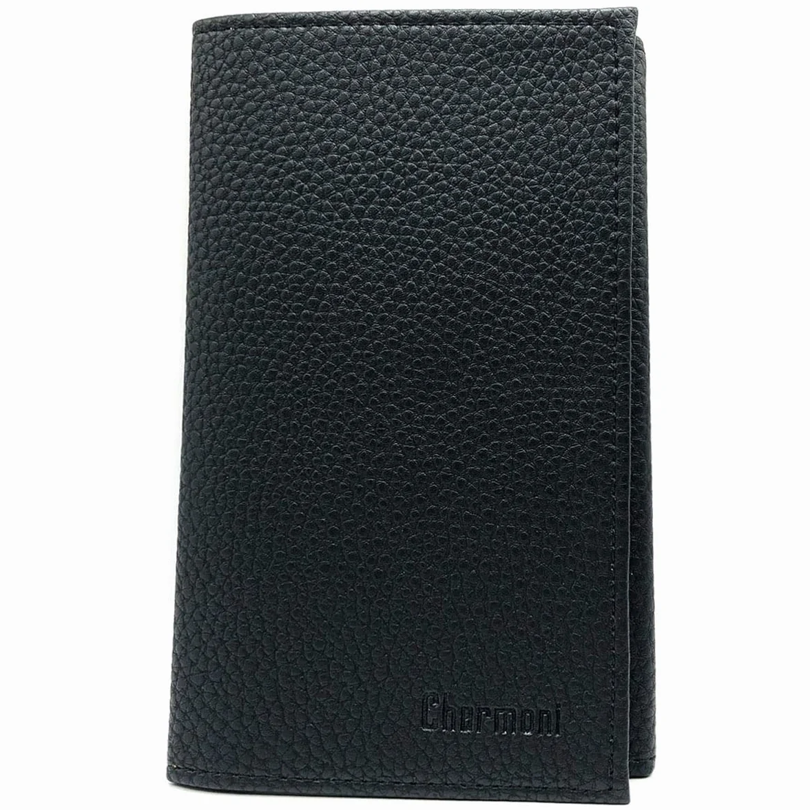 Etui Porte Papiers Voiture Permis de Conduire Carte Grise en Cuir Vachette Grainé Noir