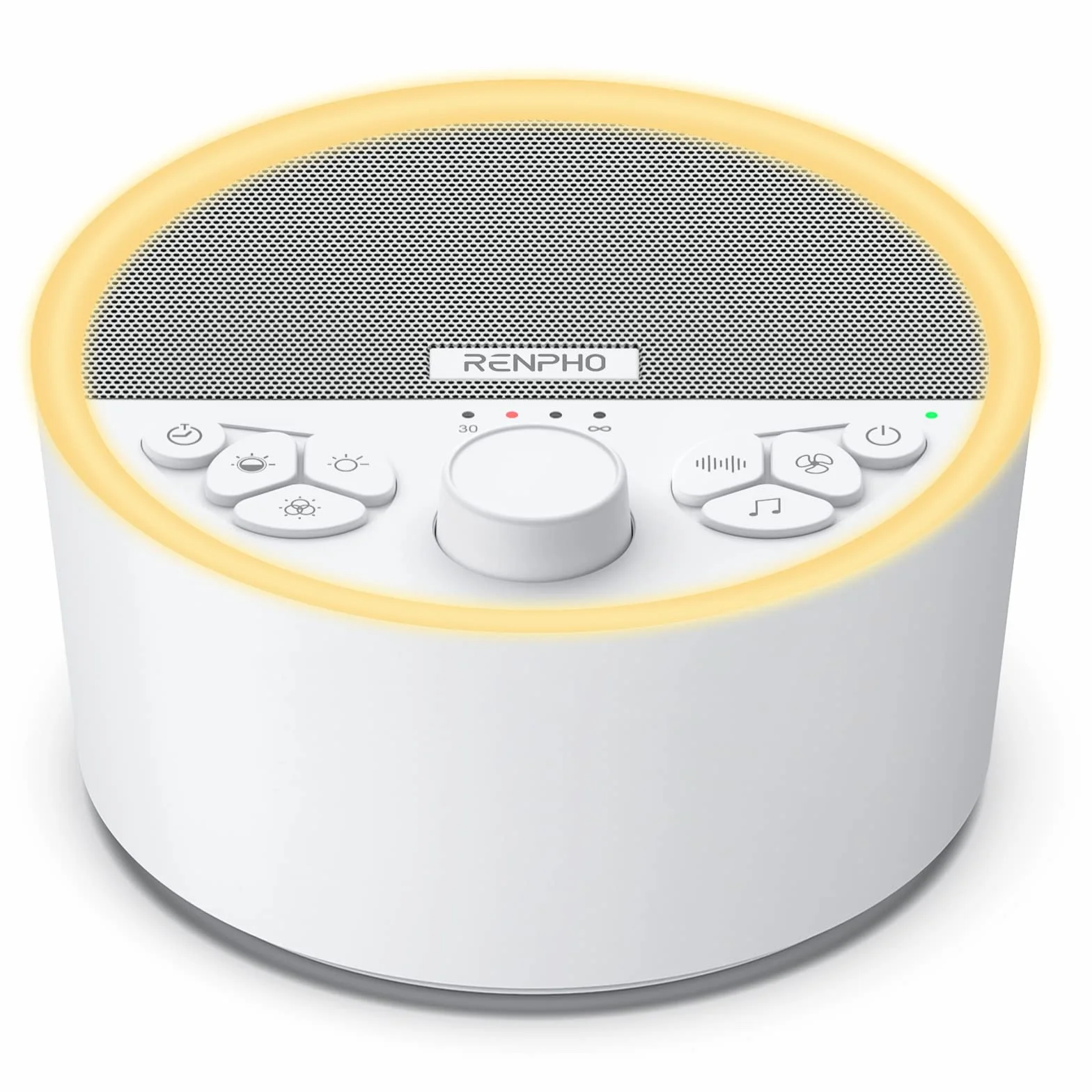 RENPHO Machine à bruit blanc, Appareil de sommeil portable avec 29 sons, minuterie réglable