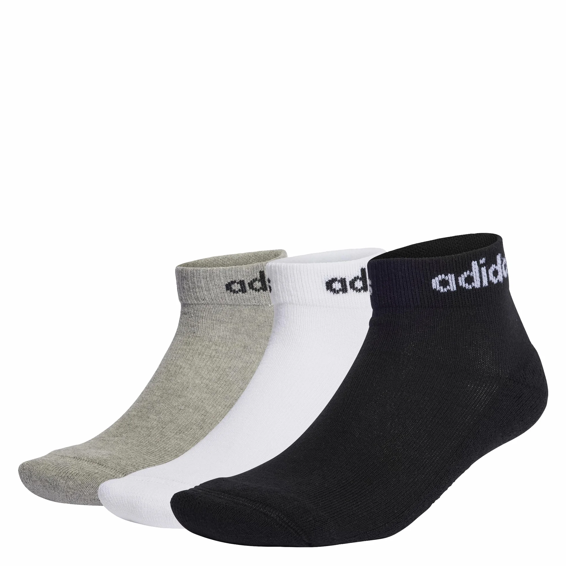 Adidas Linear Ankle Cushioned Socks 3 Pairs Mixte