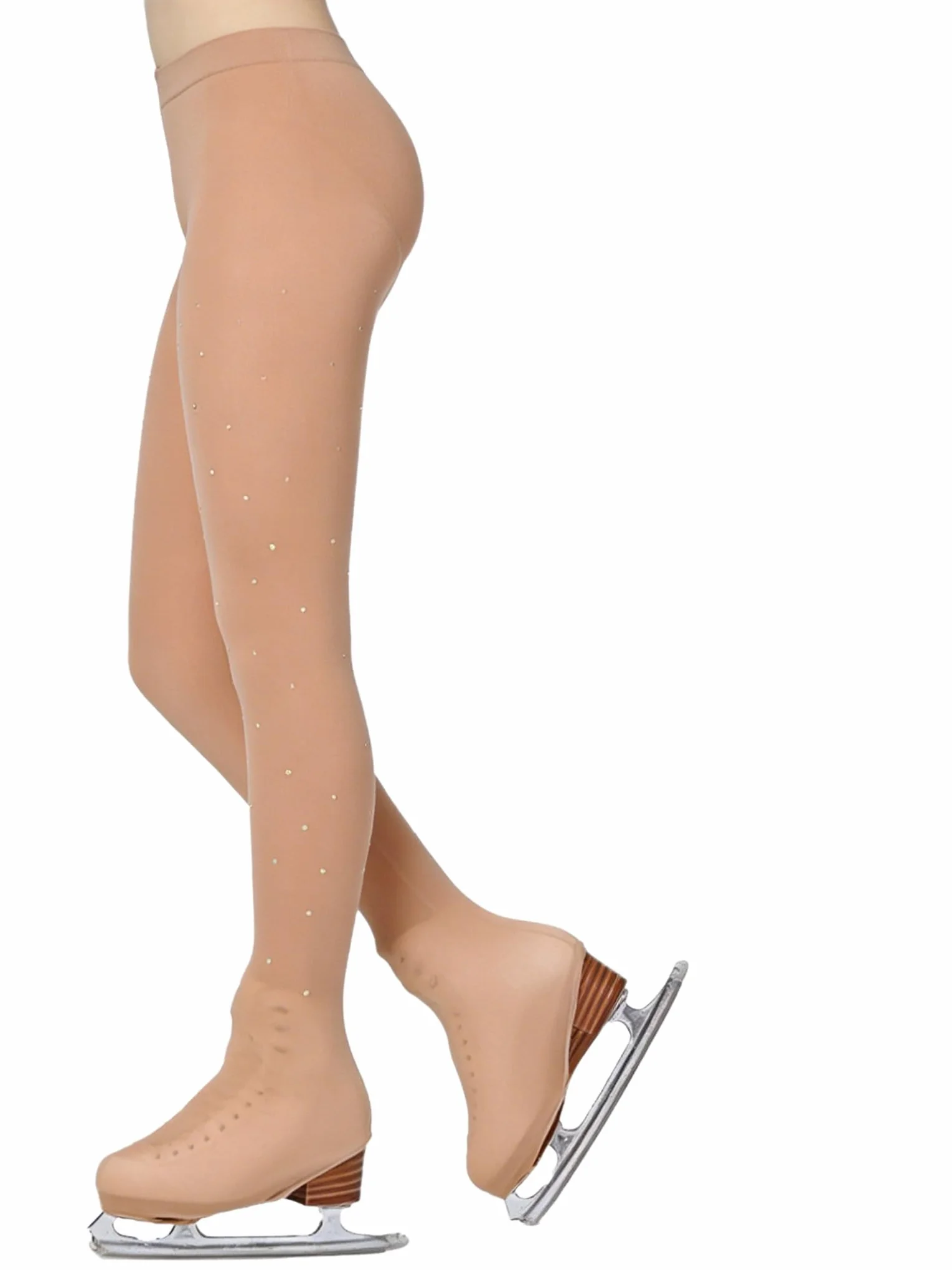 Collant Couvre-Patin Patinage Artistique Femme avec Strass Sxiwei