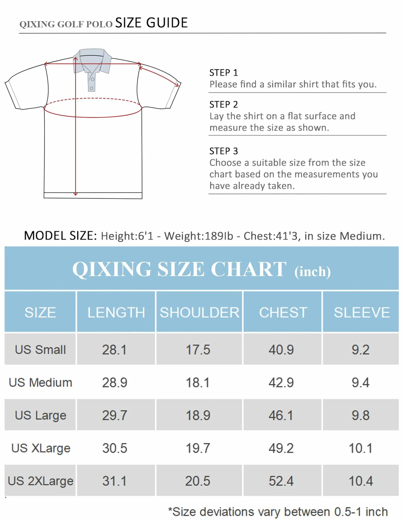QIXING Polo de golf homme anti-humidité manches courtes séchage rapide