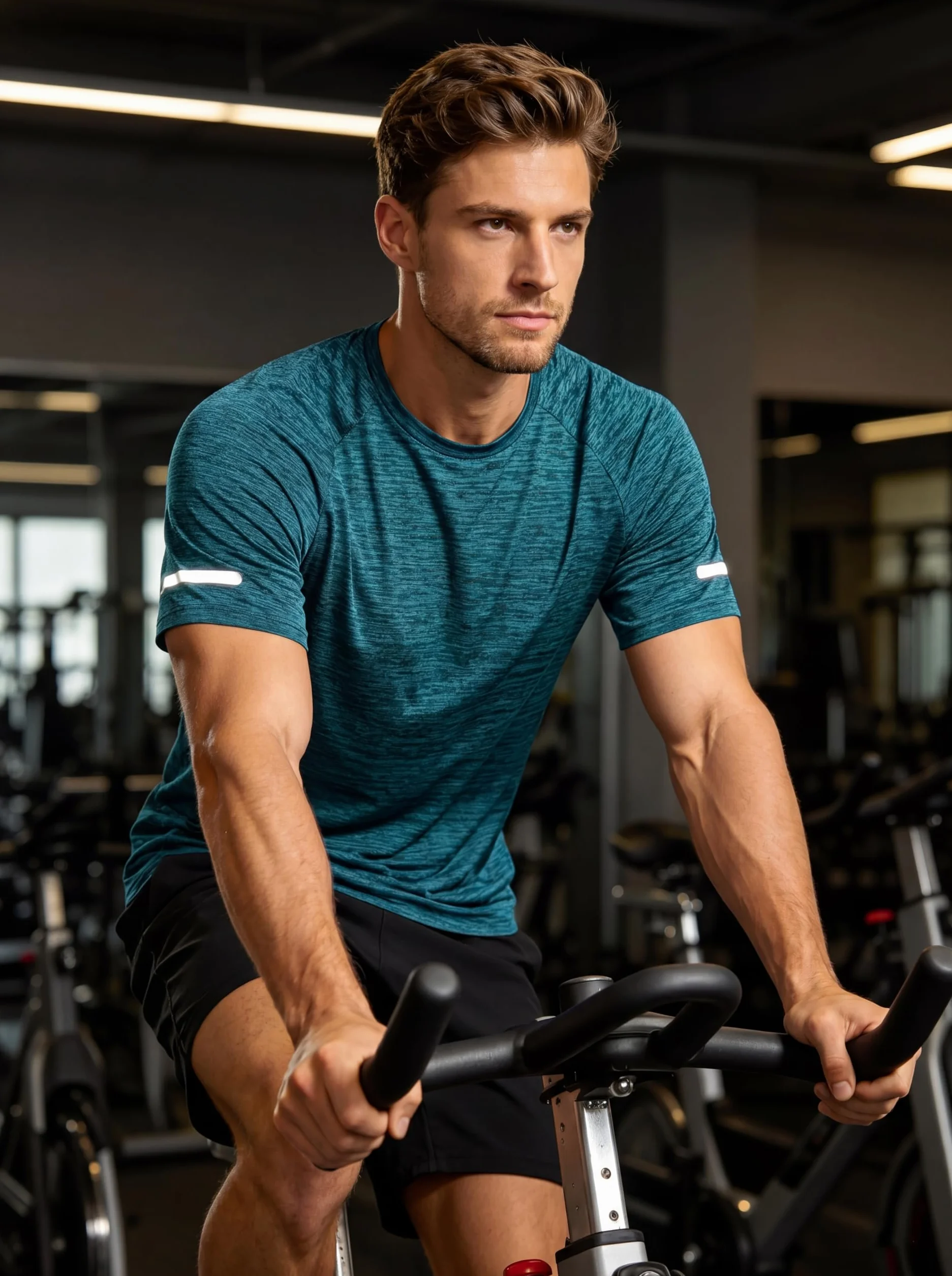 TACVASEN T-shirts à Manches Courtes Homme Séchage Rapide Tee Shirt Running Sportswear Polyester Respirant