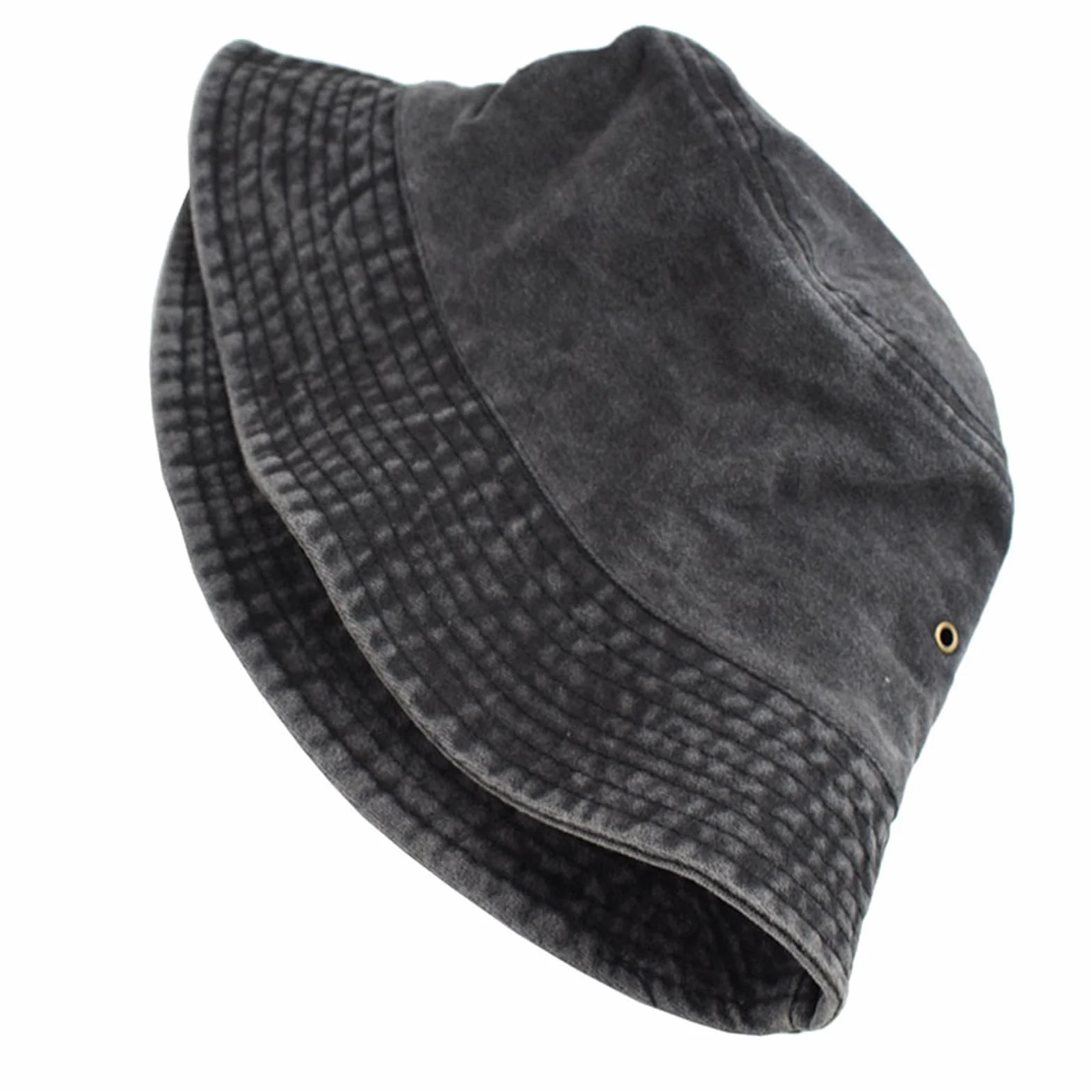 Chapeau bob tendance en denim lavé unisexe réglable