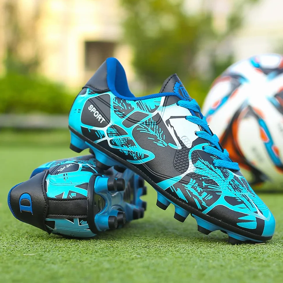 Chaussures de Football Enfant Garçon Fille Chaussures d'Entraînement Professionnel 31-43