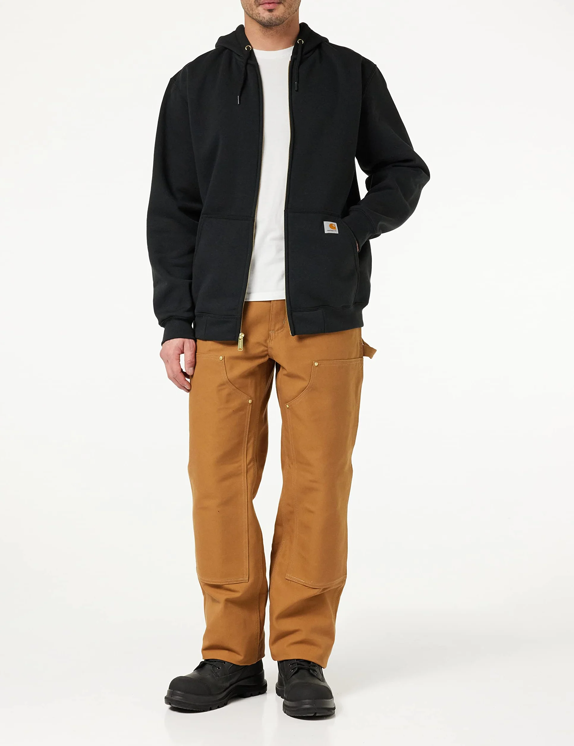 Carhartt Rugged Flex Rigby Dungaree Pantalons Gravel W38 L34