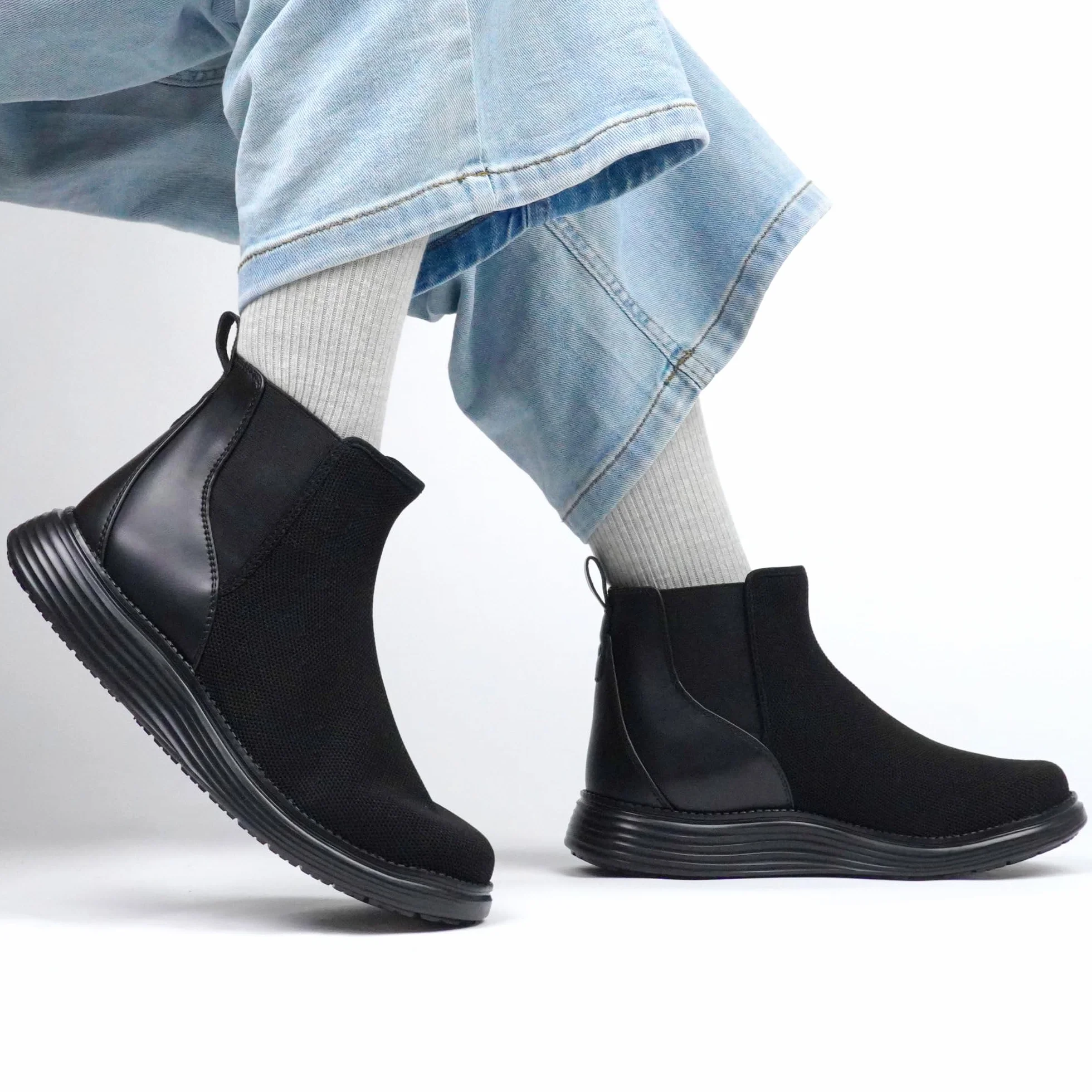 Femme imperméables Chelsea Bottes Cheville Orthopédiques Bottines Confort