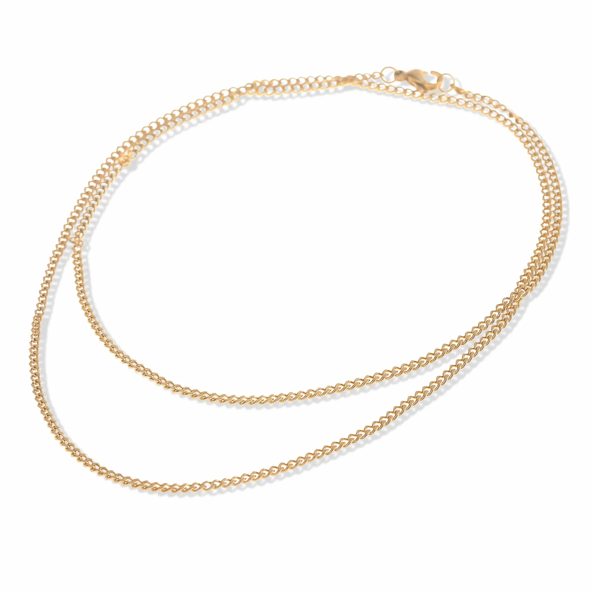Collier Homme Acier Inoxydable Chaîne Maillons Argent Massif 60 cm Artisanale Cadeau Lui