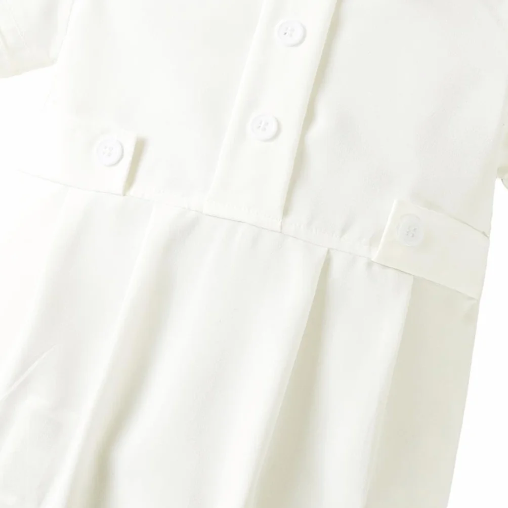 Lito Angels Tenue de Bapteme Bebe Grenouillère Baptismale Béret Nouveau-Nés 6-24 Mois