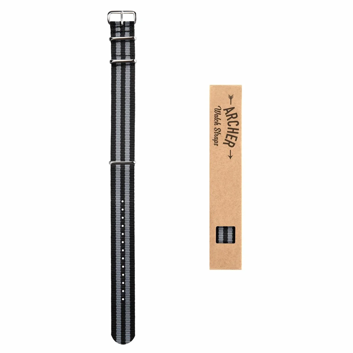 Bracelets de Montre Classiques en Nylon Style NATO Archer