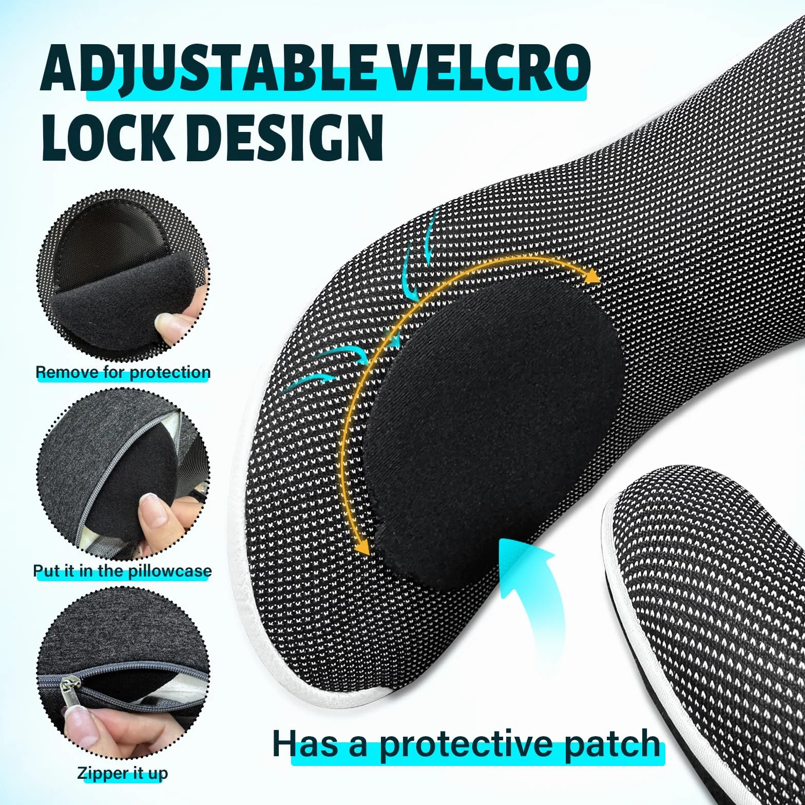 Coussin de Voyage Mémoire Forme pour Adultes avec Bouchons d'Oreille et Sac de Rangement - Avion Train