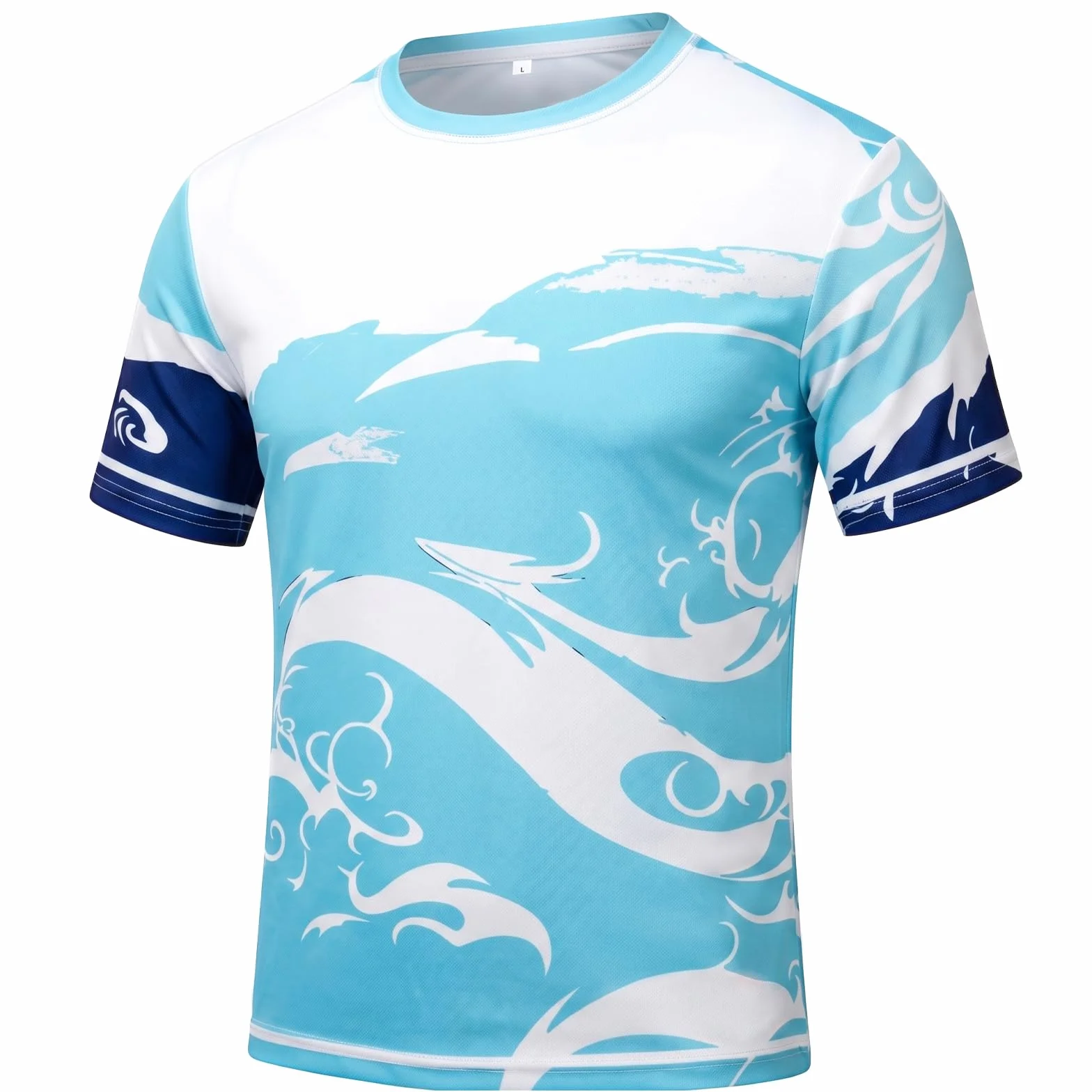 Maillot de Bain Homme UPF 50+ Anti-UV T-Shirt Rashguard Séchage Rapide Léger Surf Pêche Plongée L-2XL