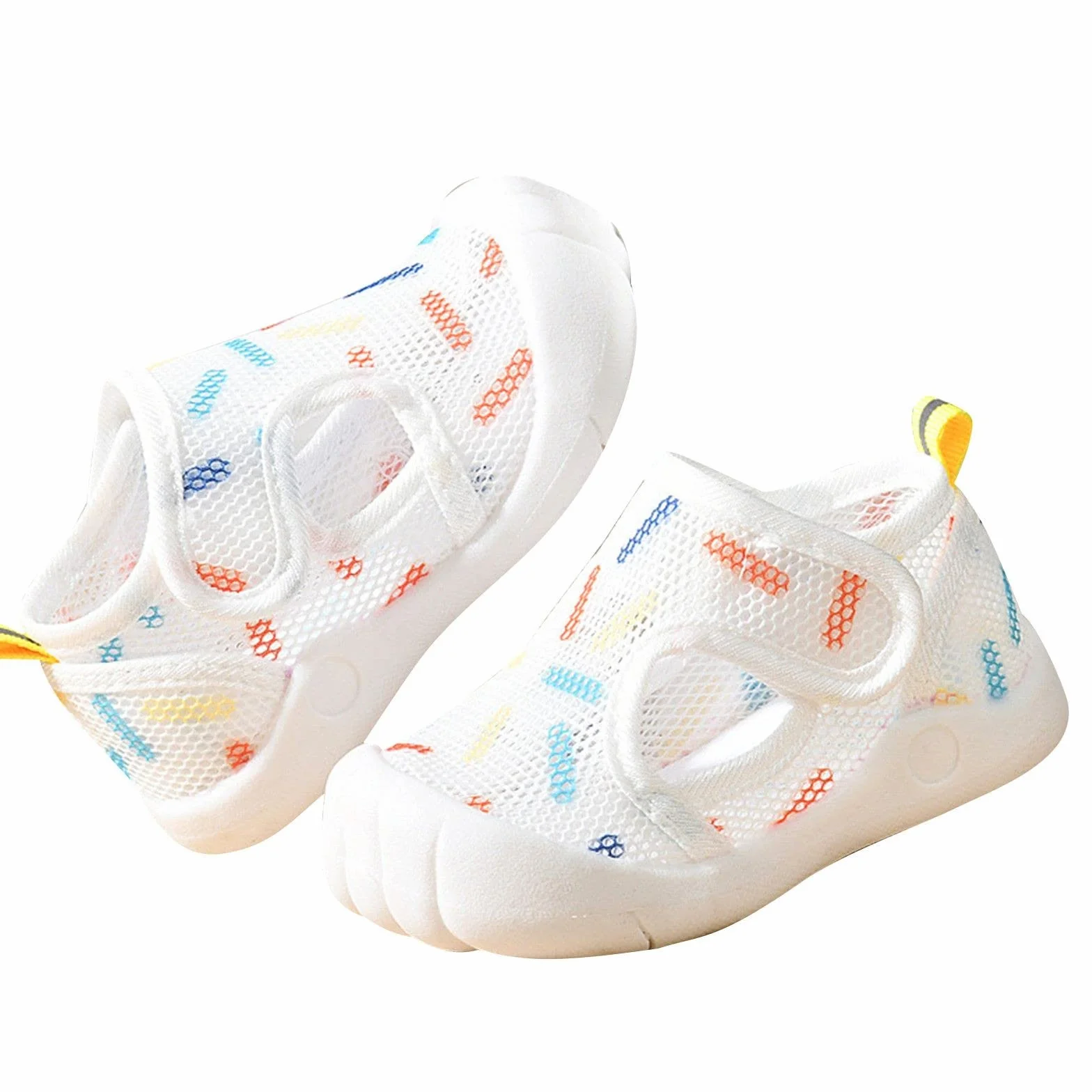 Sandales bébé fille garçon été semelle plate non slip bout semi-ouvert respirantes souples