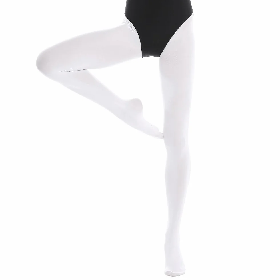 Bezioner Collants de Ballet Danse Enfants Adultes Rose Clair Blanc