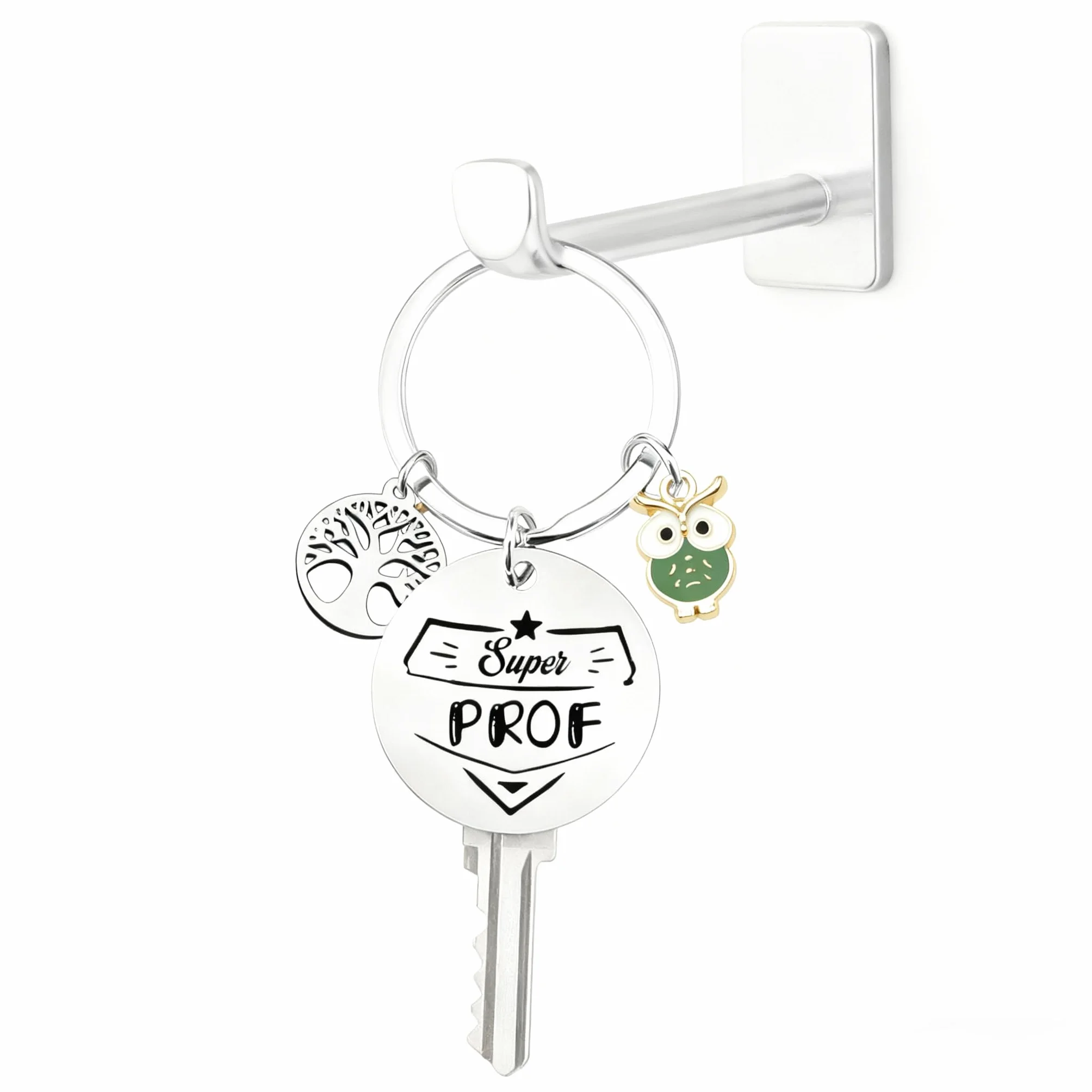 Porte clef Original Personnalisé Cadeau Collègue de Travail pour Chasseur Coach Banquier Médecin Motard