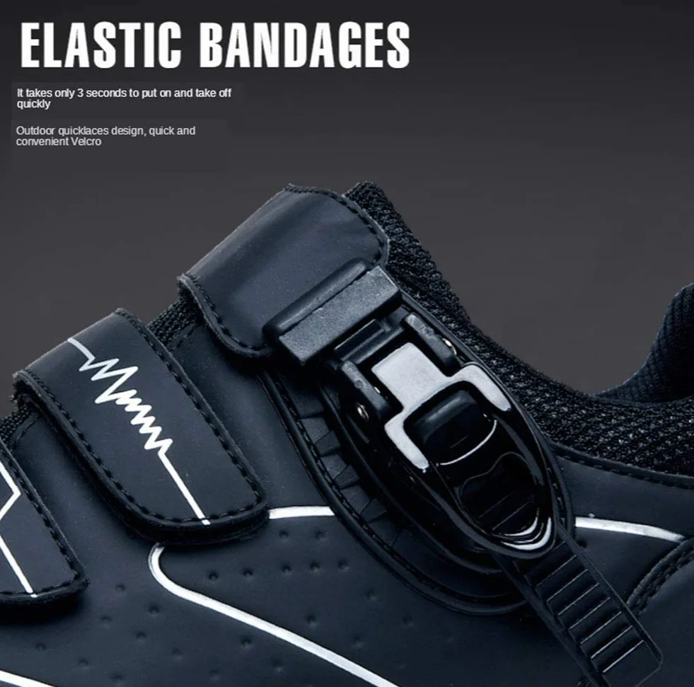Earnmore Chaussures de Cyclisme Antidérapantes en Fibre de Carbone Respirantes, Chaussures de Vélo de Route et Montagne