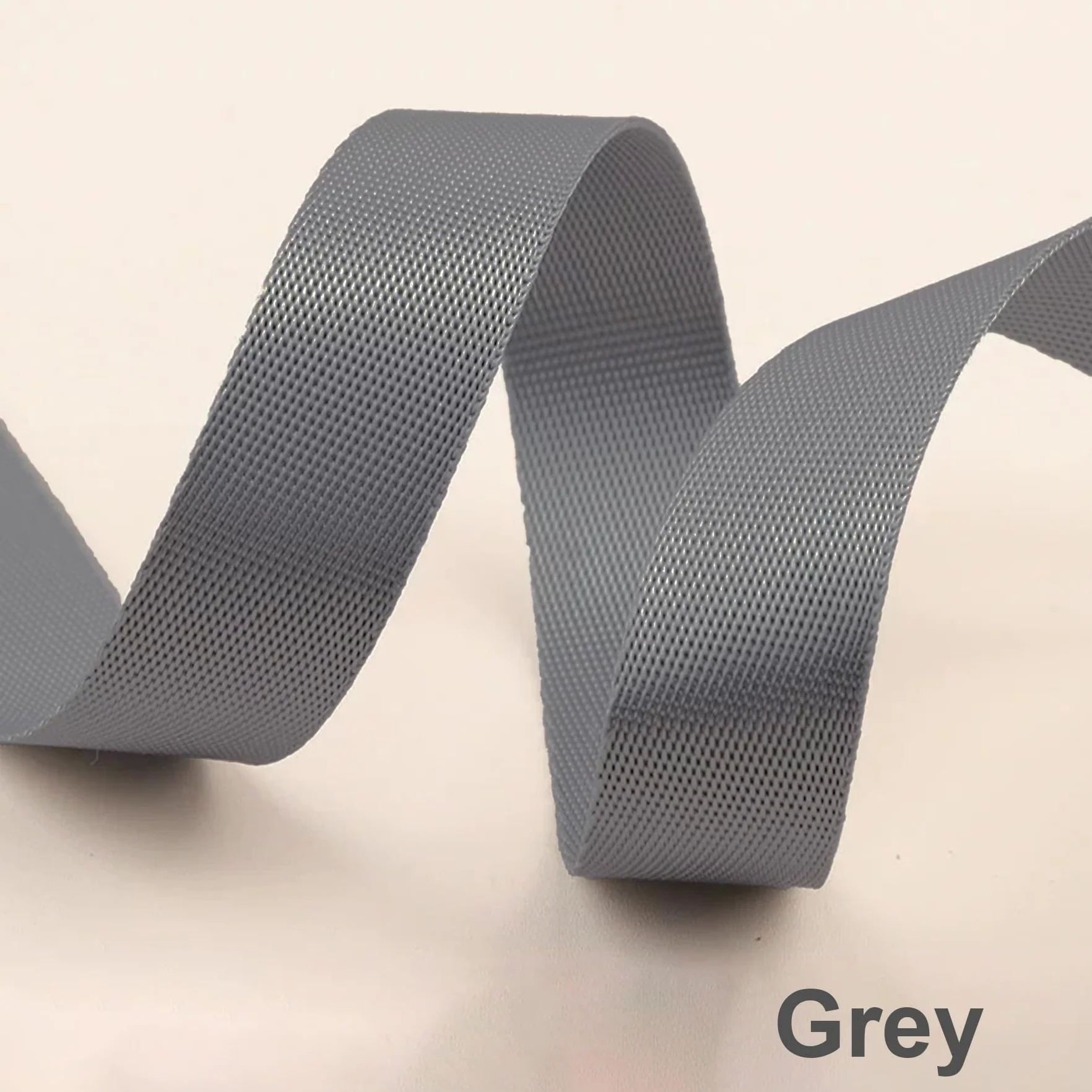 Sangle plate en nylon 50 mm pour sac à dos, 5,1 cm x 3,66 m, gris