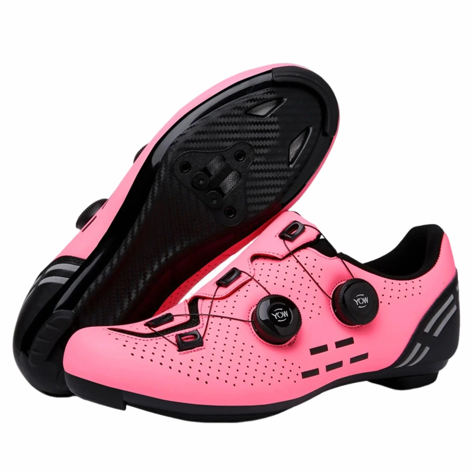 Chaussures Cyclisme Route Homme Femme Unisexe, Look Delta Cleats 3 Boulons, Antidérapant Respirant, Design Boucle Pivotante 36EU-47EU