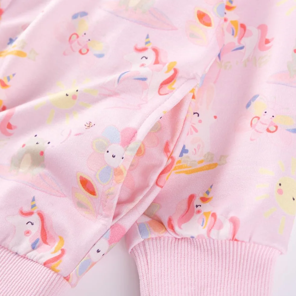 LitBud Sweat à Capuche Zippé pour Filles, Veste Enfants 1-8 Ans
