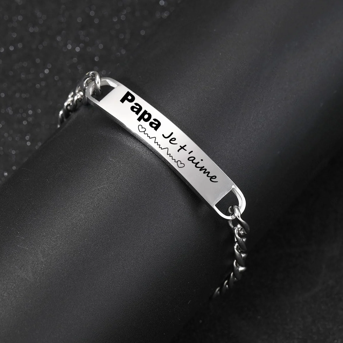 Bracelet Homme Cadeau Anniversaire Noël Papa Papy Tonton Frère Parrain
