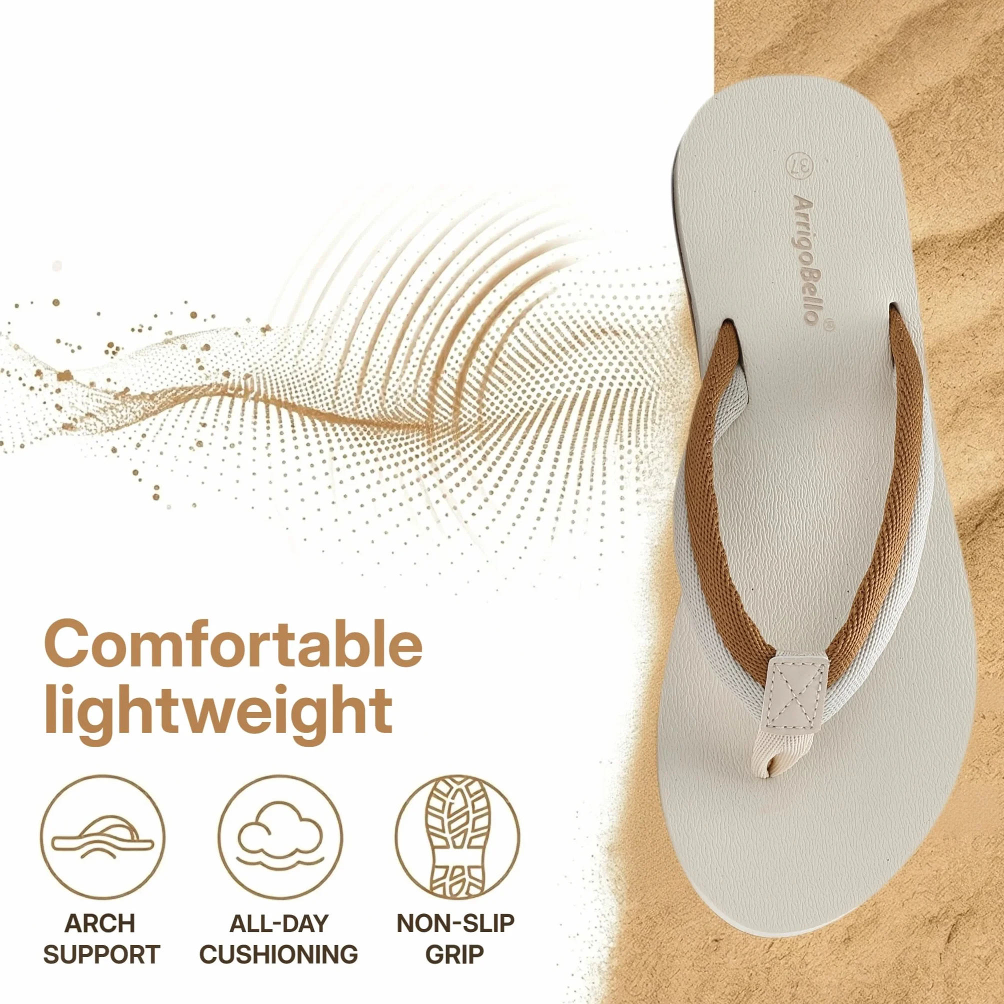 AX BOXING Sandales Chaussures de Plage Femme Flip Flop Pantoufles EU36-41