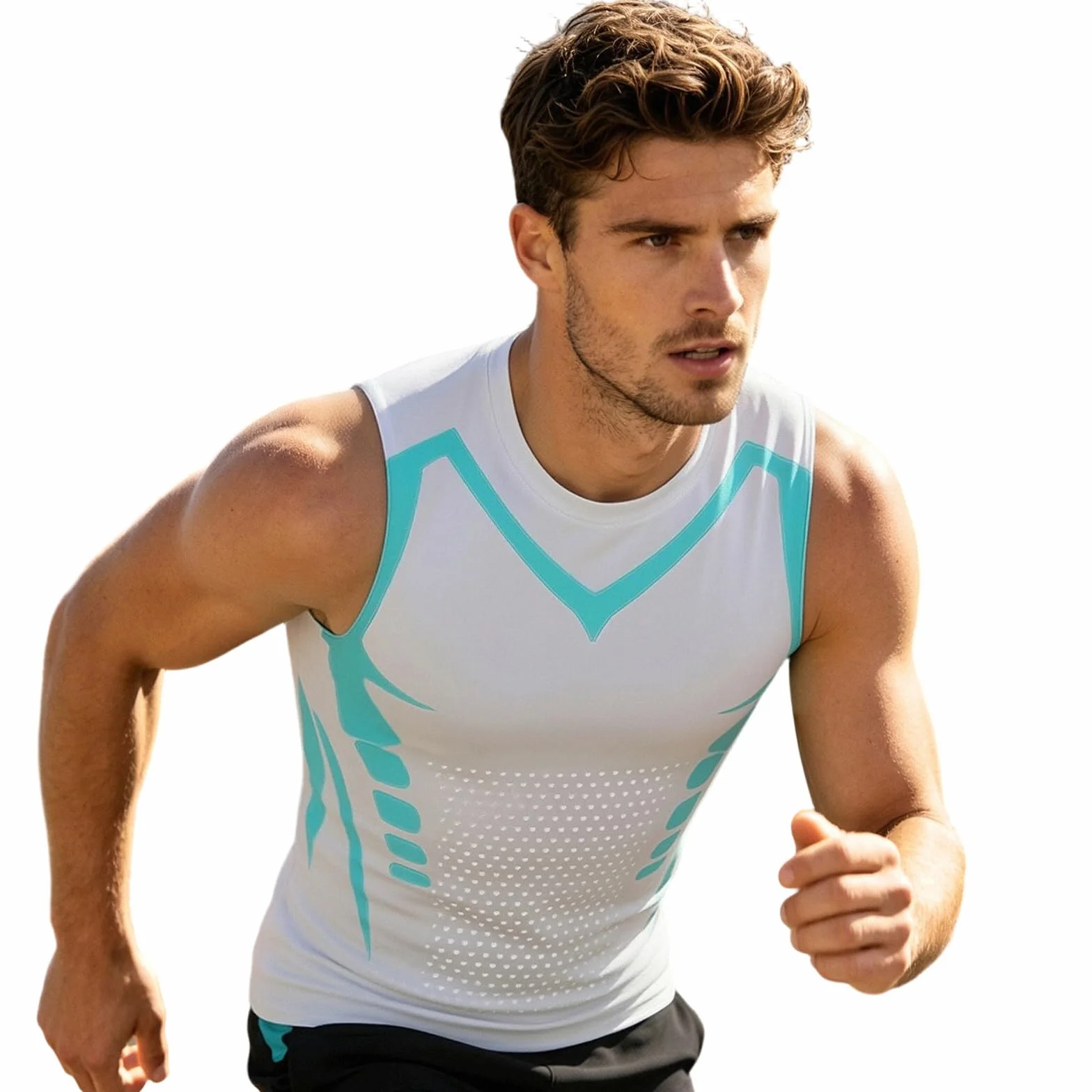 Débardeur de Compression Sport Homme Gainant Maillot de Corps Amincissant Ventre Plat