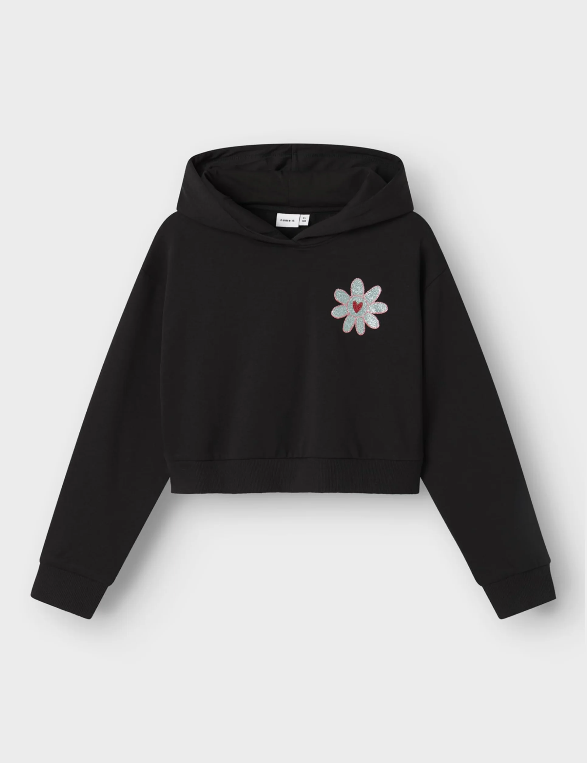 NAME IT Nkfkory Ls Crop SWE Wh Bru PS Noos Fille