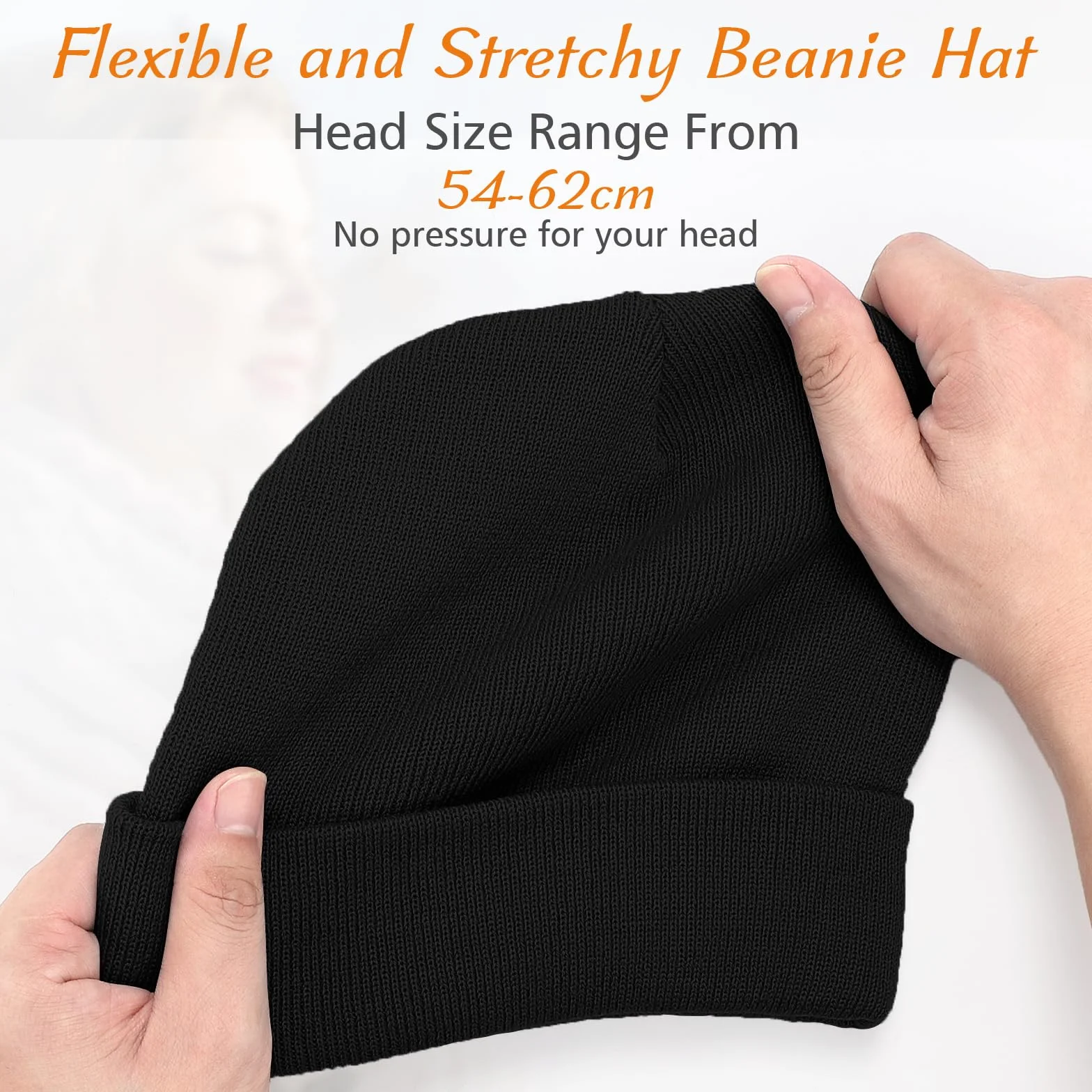 Wanme Bonnet Tricot Hiver Chaud et Confortable