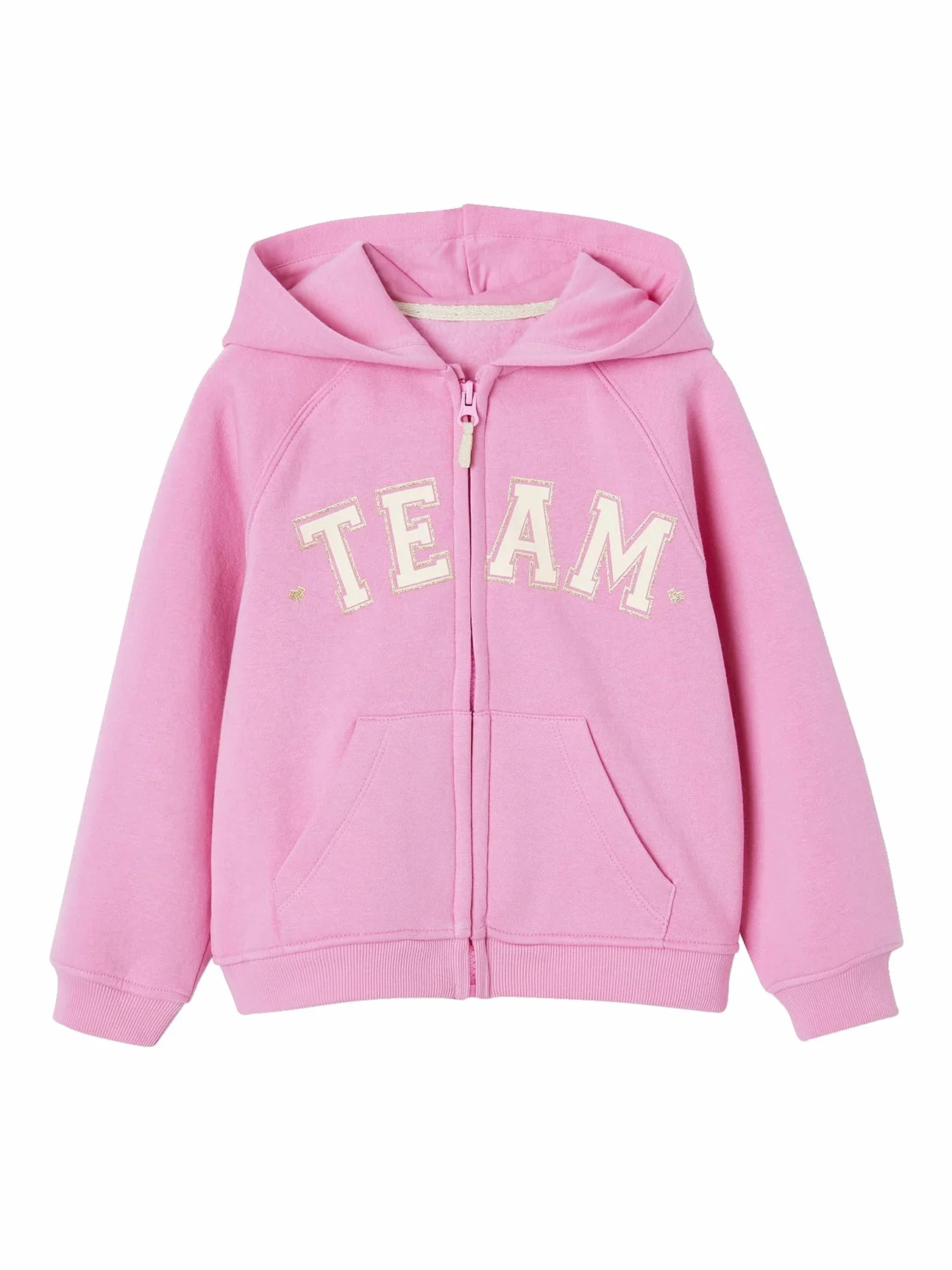 VERTBAUDET Sweat zippé à Capuche Motif Team Sport Fille