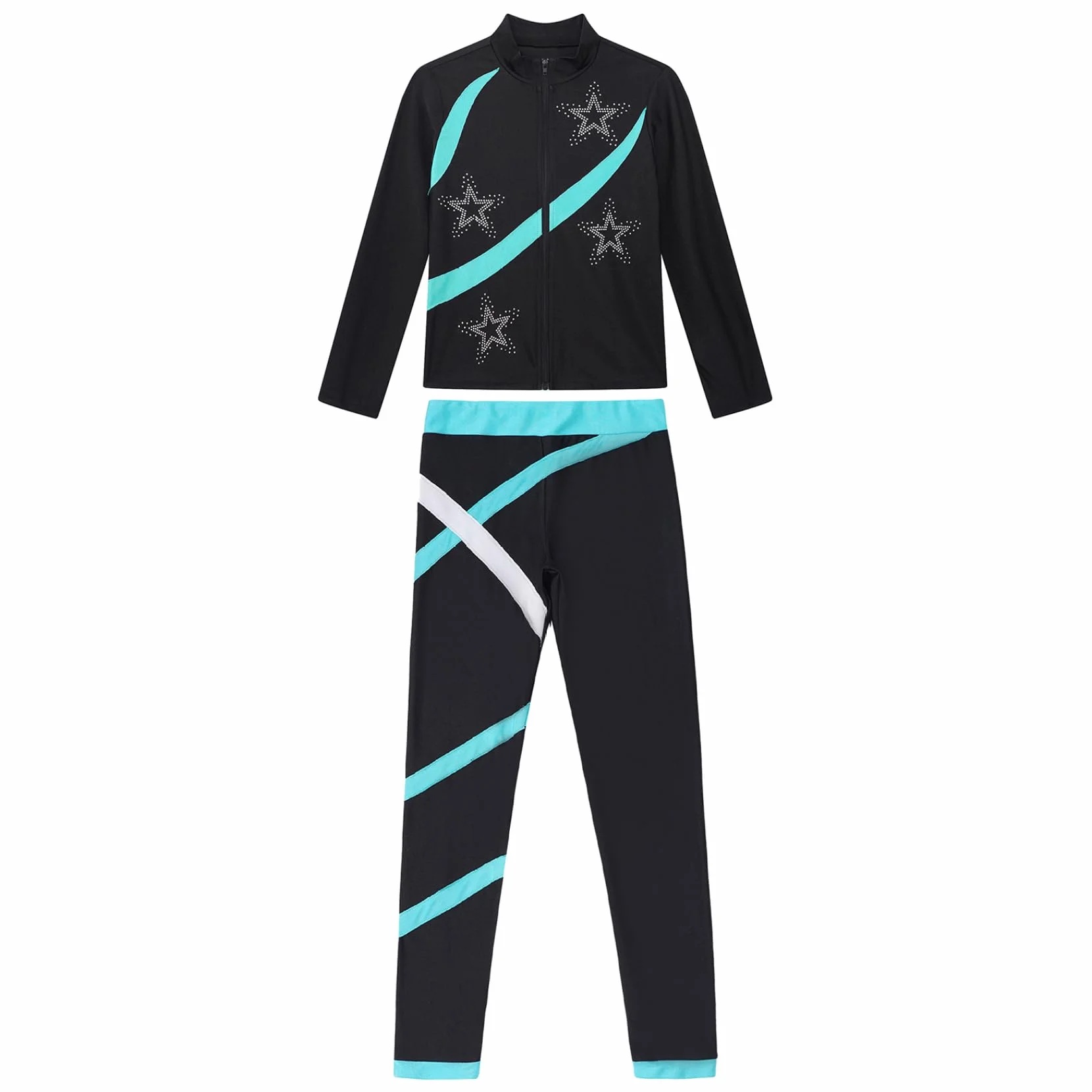 Survêtement Filles Sweat À Capuche Legging Sport Ensemble Fitness Yoga Gym 5-16 Ans