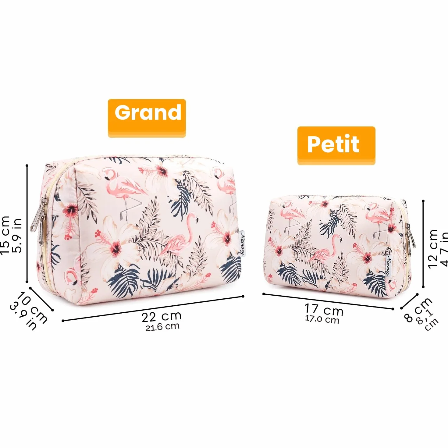 Narwey Trousse de Toilette de Voyage Grande Organisateur Maquillage Femmes