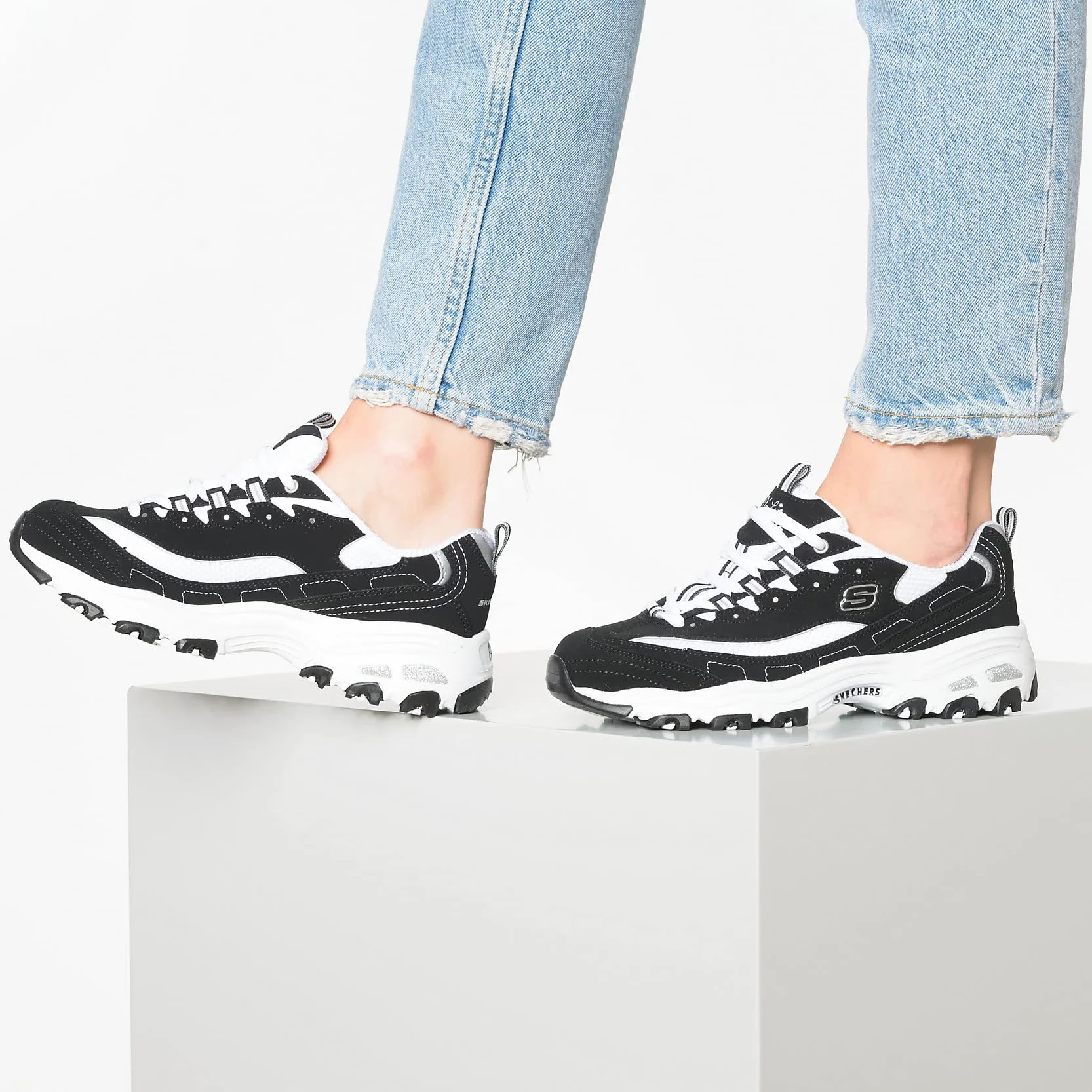 Skechers D'Lites Biggest Fan Baskets Femme