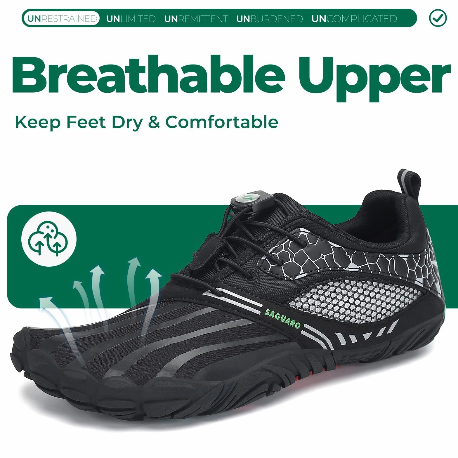 SAGUARO Chaussures Minimalistes Barefoot Trail pour Fitness Randonnée GR.35-48