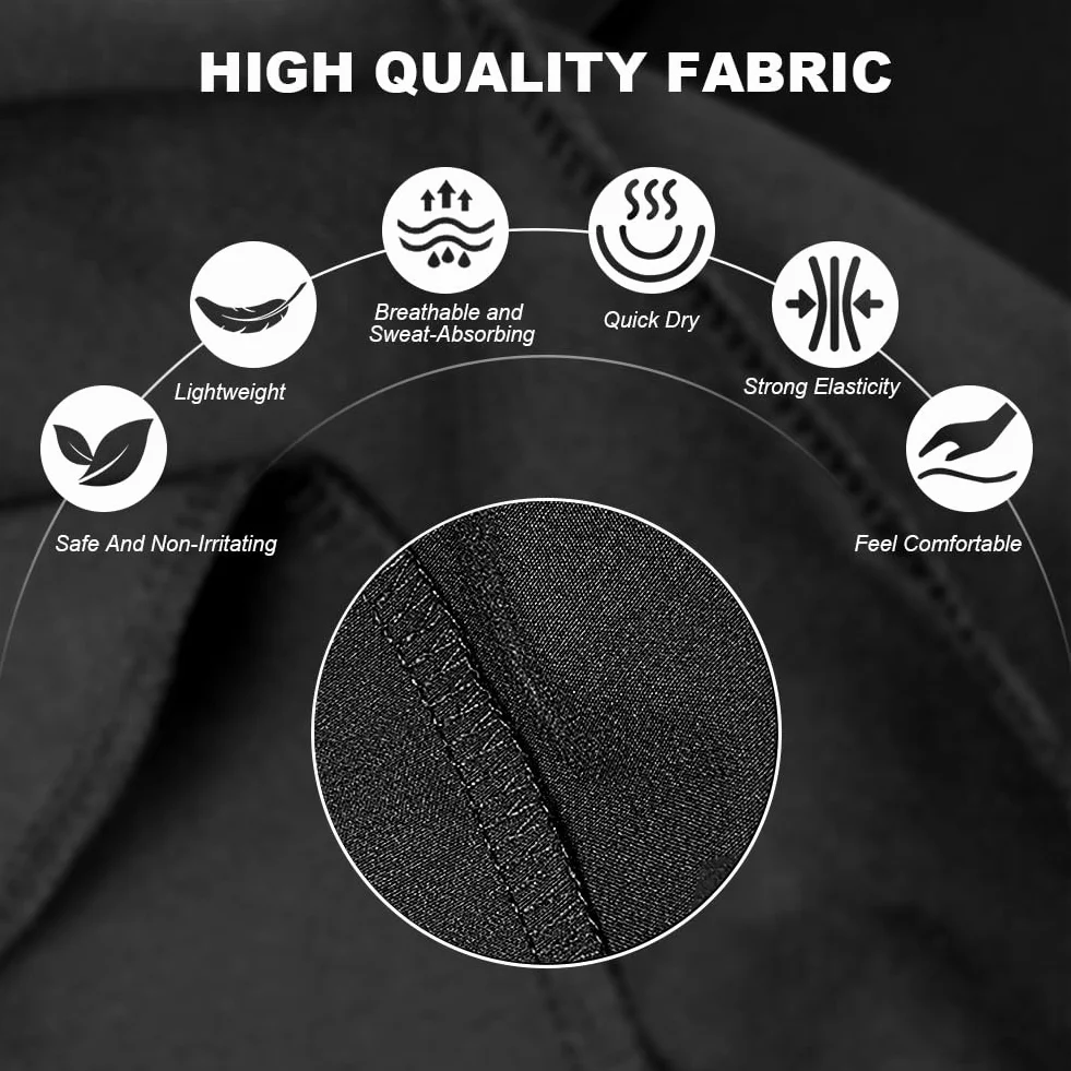 AUYAO Short Sport Homme Compression Séchage Rapide Poches Zippées