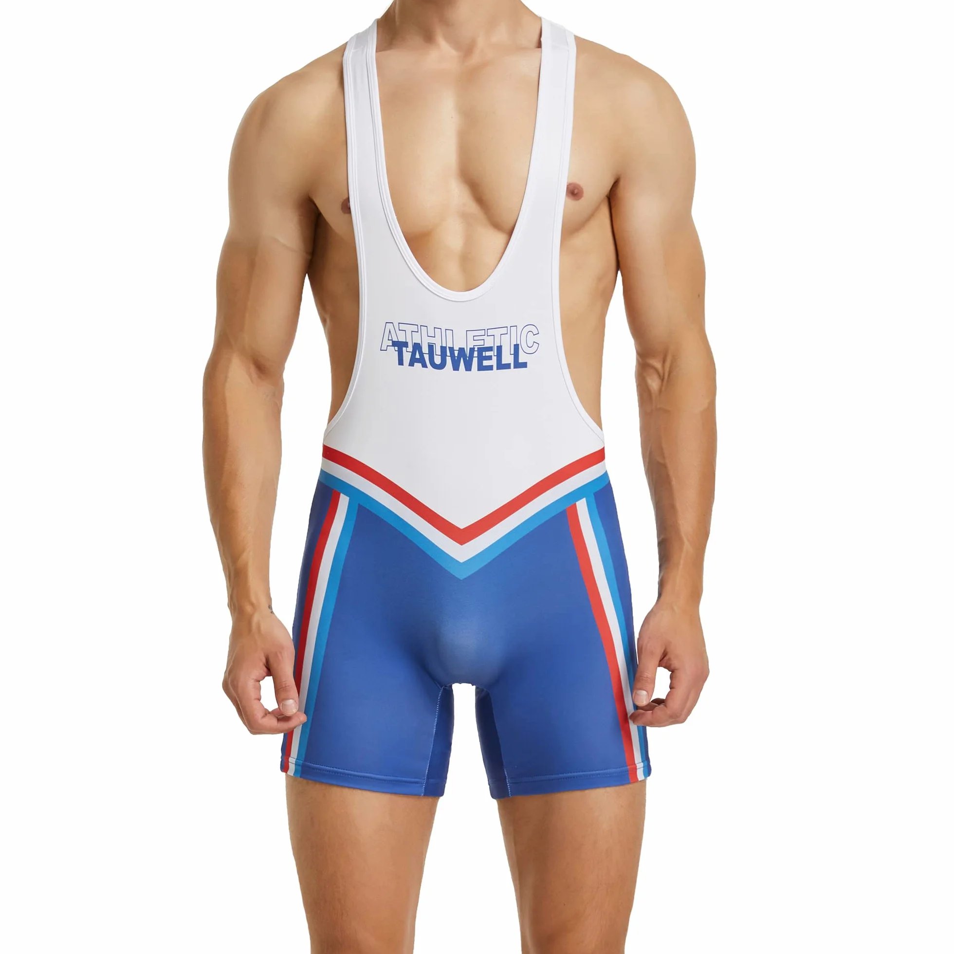 YUFEIDA Maillot de sport homme - Maillot de corps une pièce - Boxer de lutte - Sous-vêtements actifs