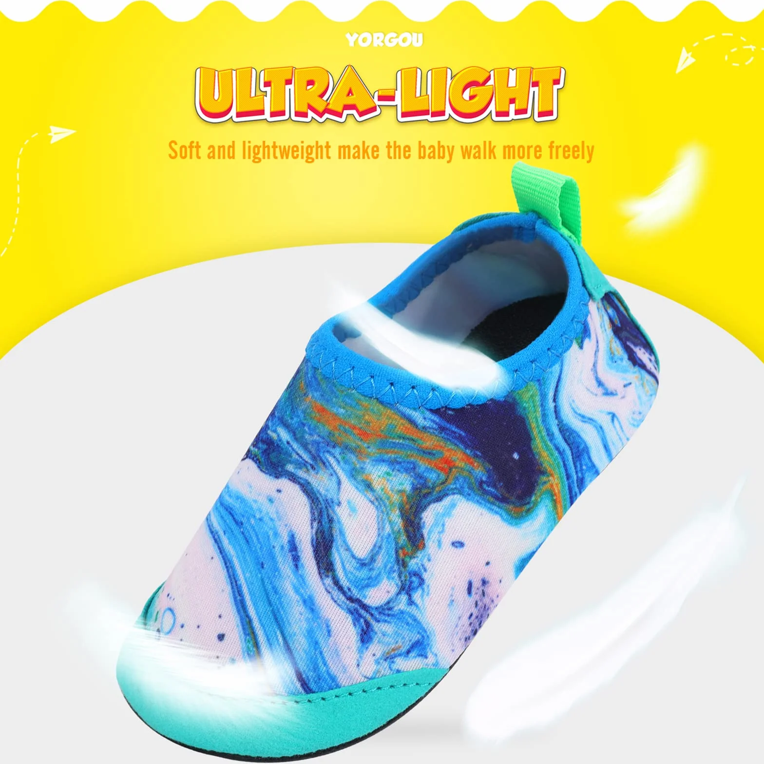 Chaussures Aquatiques Enfants Séchage Rapide Chaussures d'eau Bébé pour Piscine Plage Garçons Filles