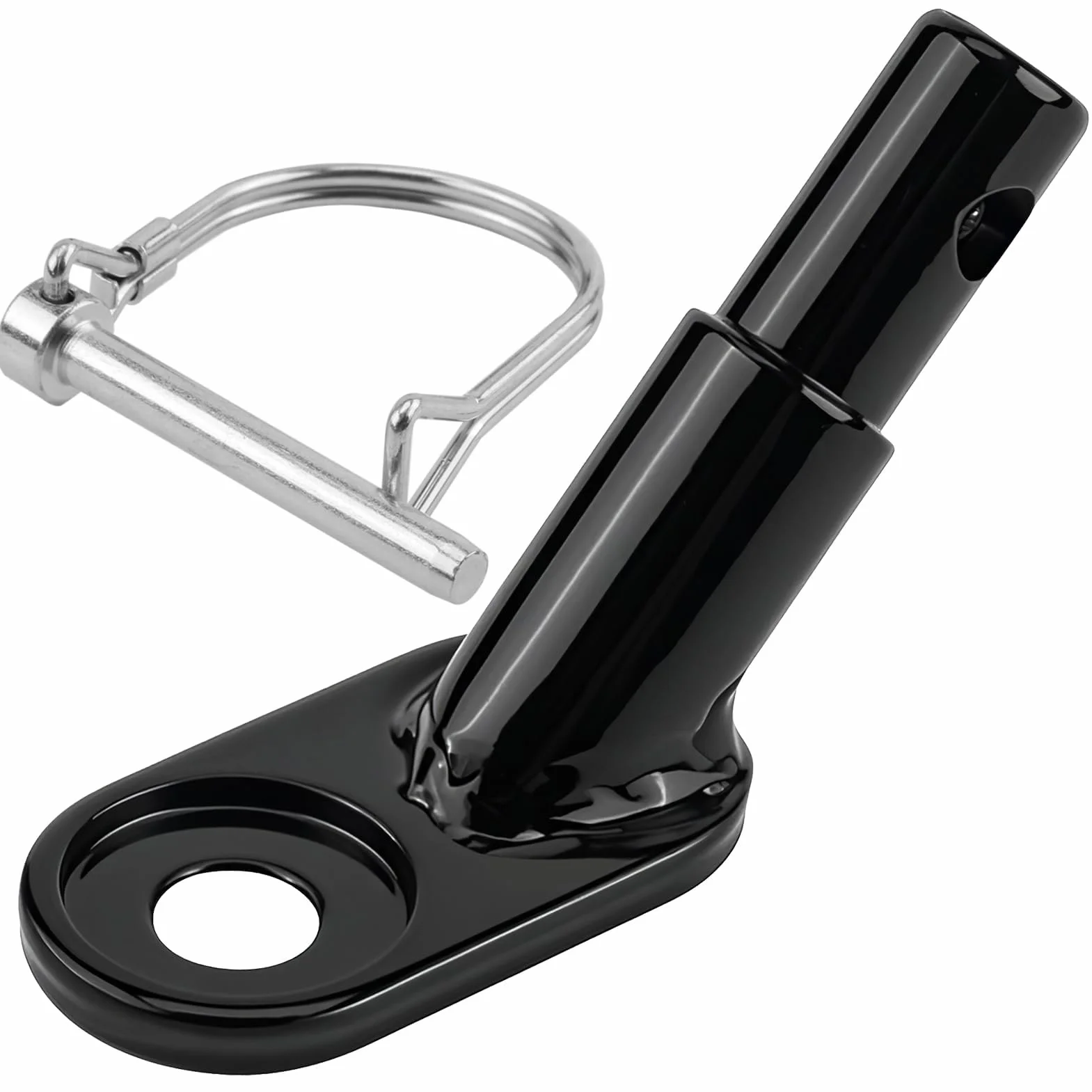 Attache Remorque Vélo Universelle en Acier Alliée avec Goupille de Sécurité, Compatible Enfant ou Chien