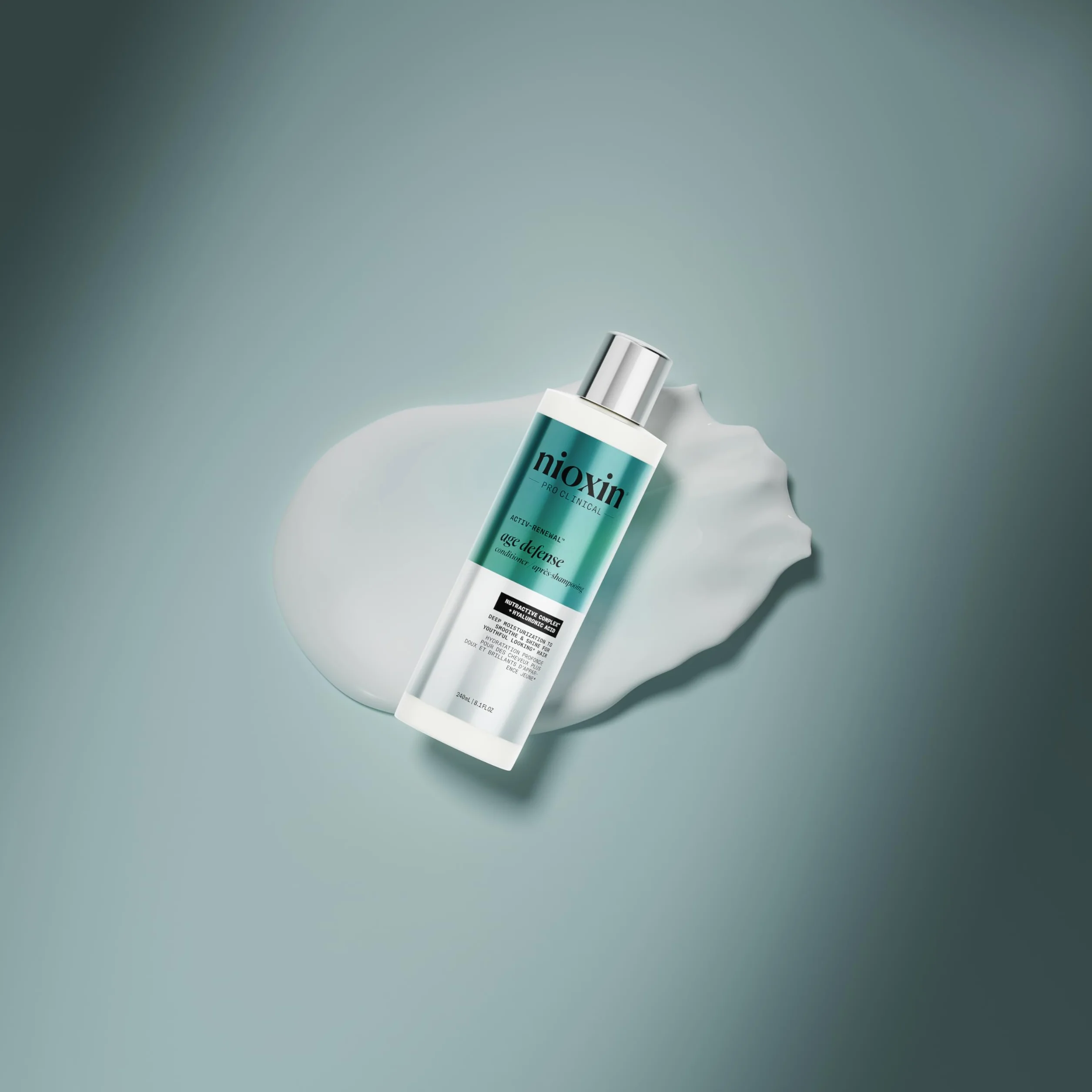 Nioxin Age Defense Après-shampoing cheveux blancs fortifiant acide hyaluronique