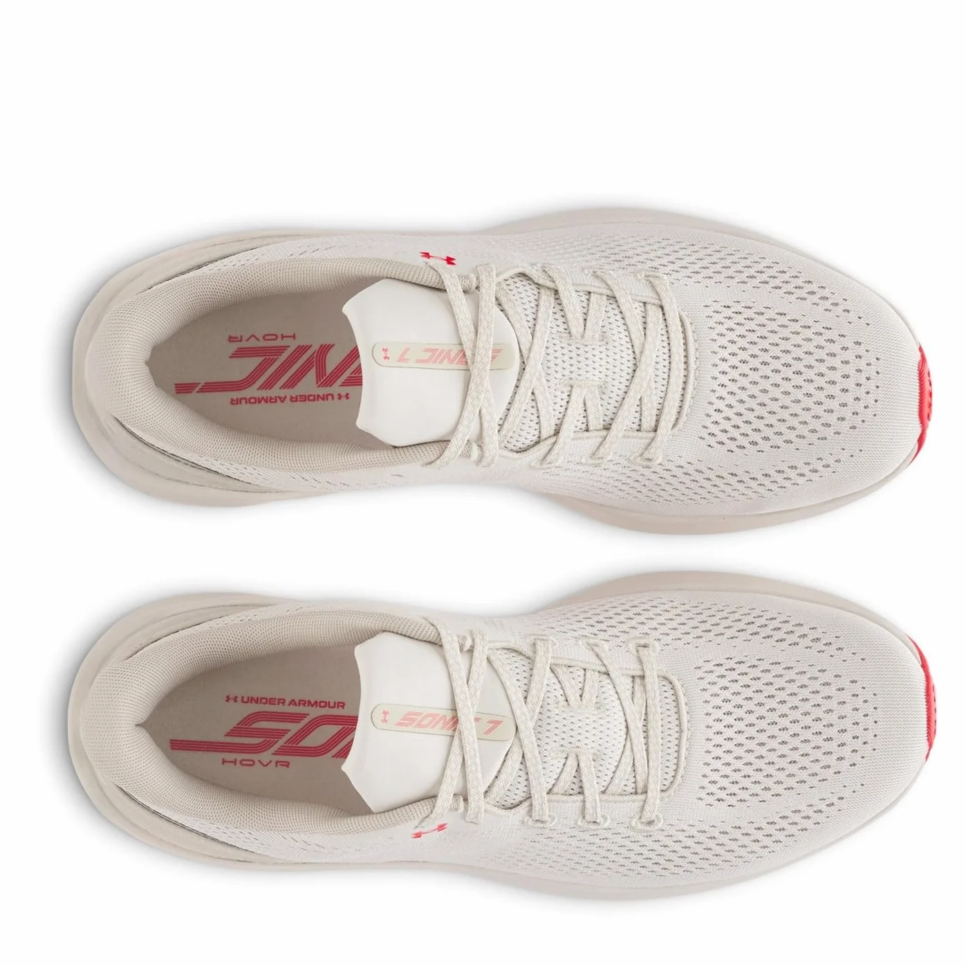 Under Armour Sonic 7 Chaussures de Running Hommes Summit White/Khaki Base/Racer Red