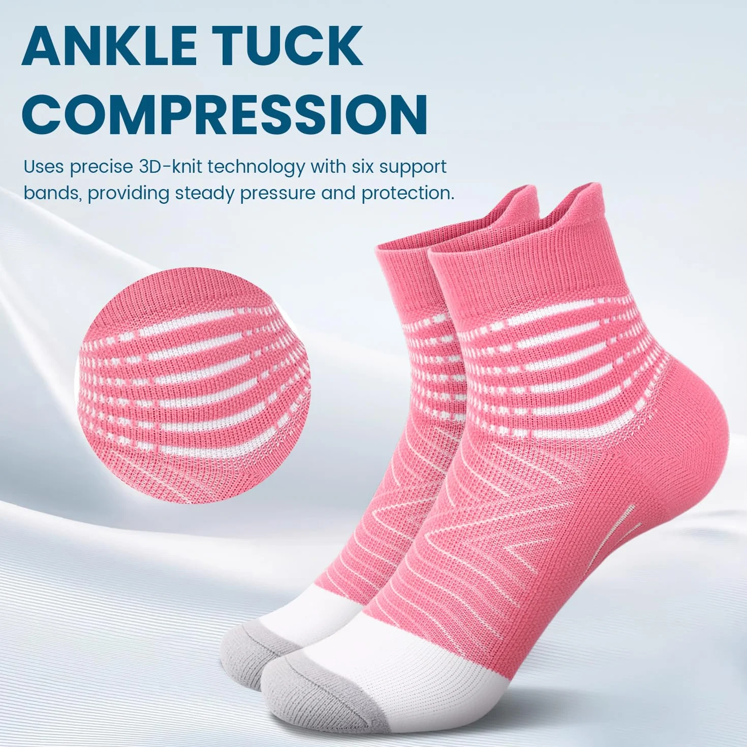 Bas de Contention Femme Chaussettes de Compression Course Fasciite Plantaire