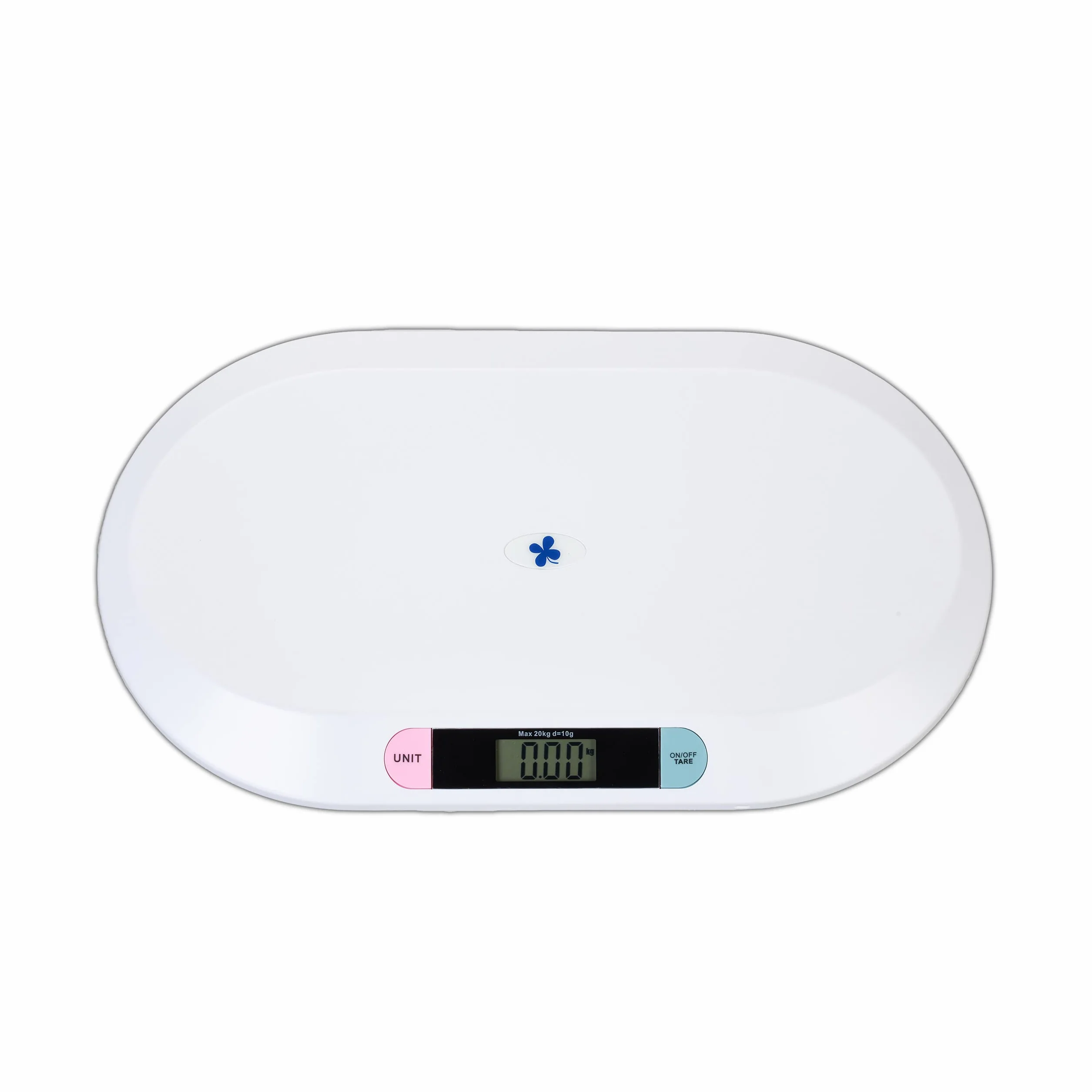Balance bébés Digitale Relaxdays, Peser Nourrissons Jusqu’à 20 kg, Piles et câble USB Inclus, Blanc