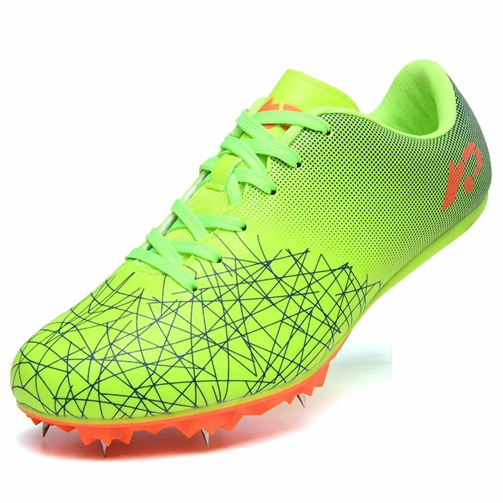 Chaussures de Course Sprint Hommes Antidérapantes à Pointes