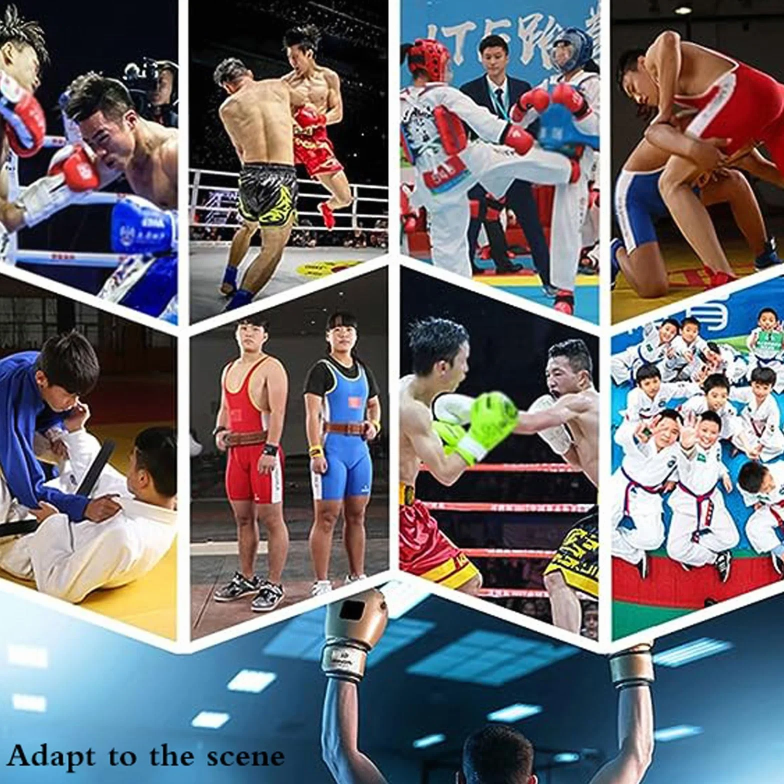 Chaussures de Boxe Mixte Respirant Antidérapant pour Taekwondo Kung Fu